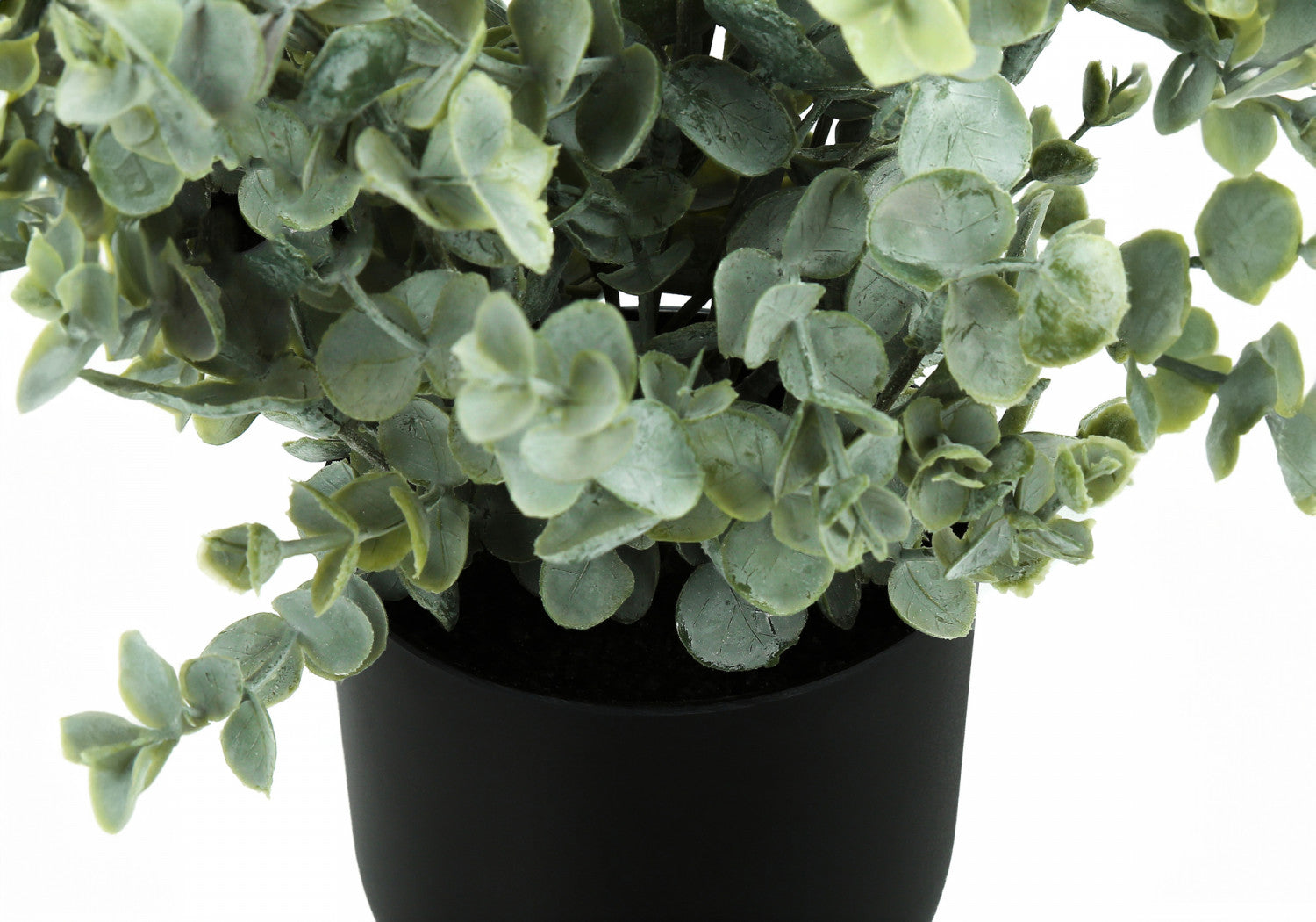 11 Eucalyptus Grass Plants with 5 Black Pots - Green Artificial Decor Set of 2 - Perfect for Home, Office, and Indoor Plant Decor