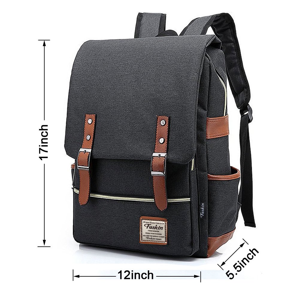 Unisex Professional Slim Business Laptop Backpack - Waterproof & Dustproof Travel Rucksack with Tear-Resistant Design for MacBook & Tablet (Dark Grey) | Perfect for Office Commute, College Campus & Business Trips