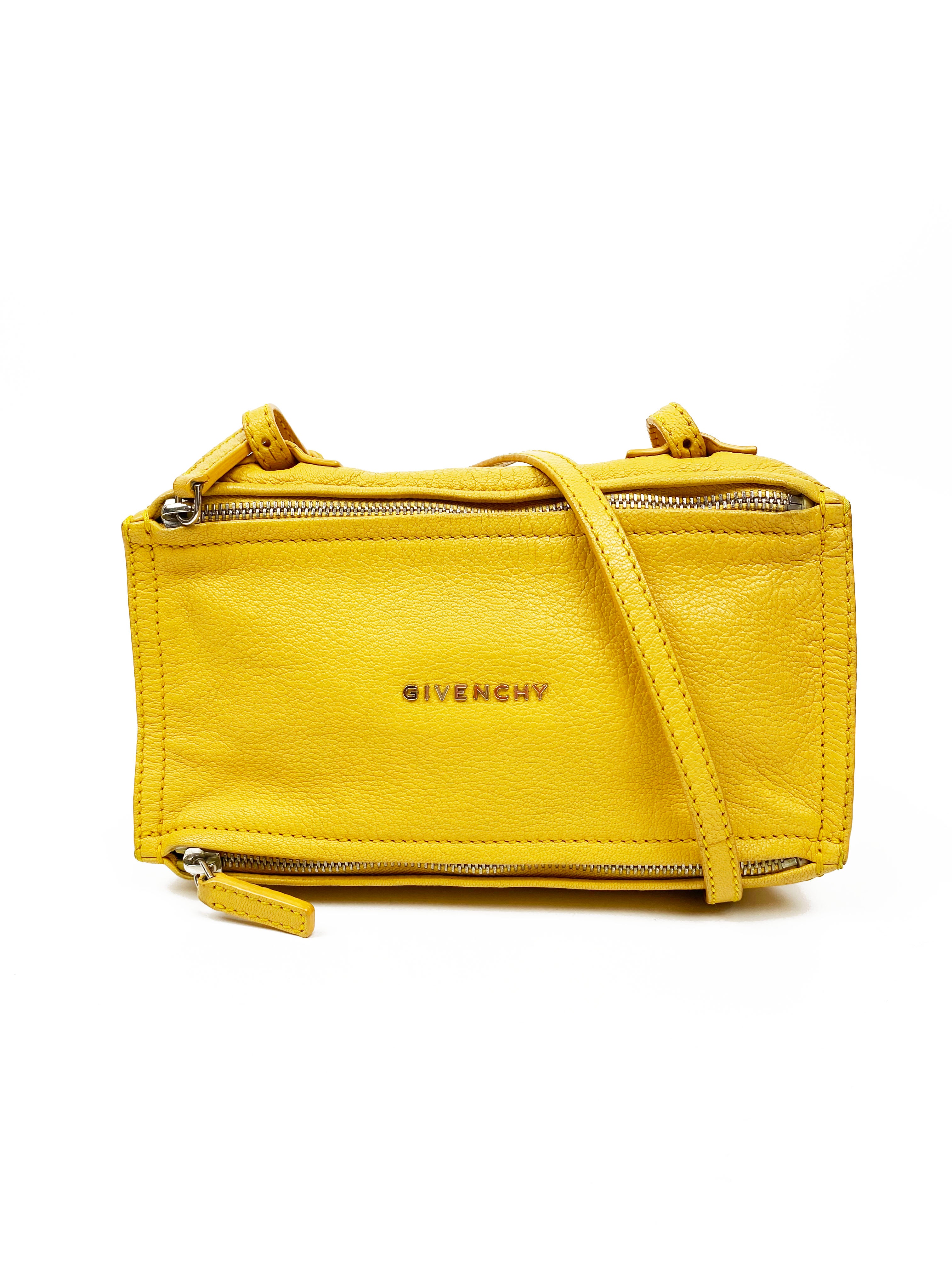 Givenchy Small Yellow Pandora Bag - Luxury Crossbody Handbag for Women | Perfect for Parties, Date Nights & Everyday Use