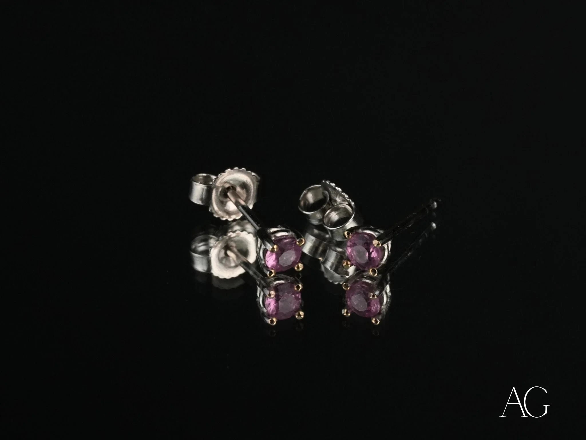 18K Gold CZ Stud Earrings for Women - Hypoallergenic Cubic Zirconia Earrings for Everyday Wear, Gift Giving & Special Occasions