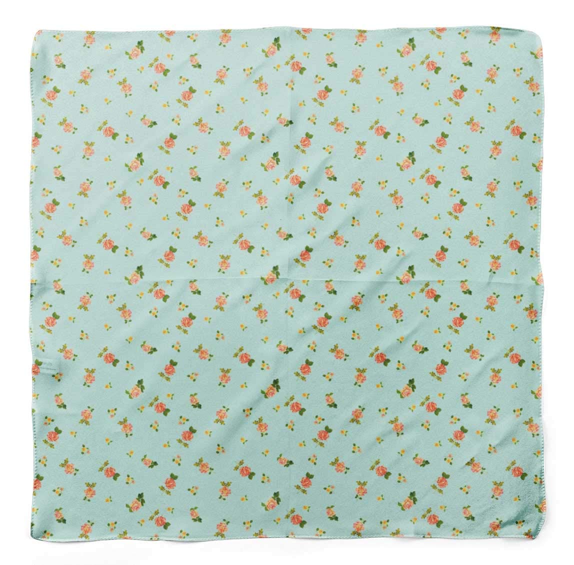 Bimba Printed Pure Silk Scarf - Women's Fashion Hair Neck Head Bandana Wrap - Perfect for Boho Style, Beach Outfits & Elegant Occasions