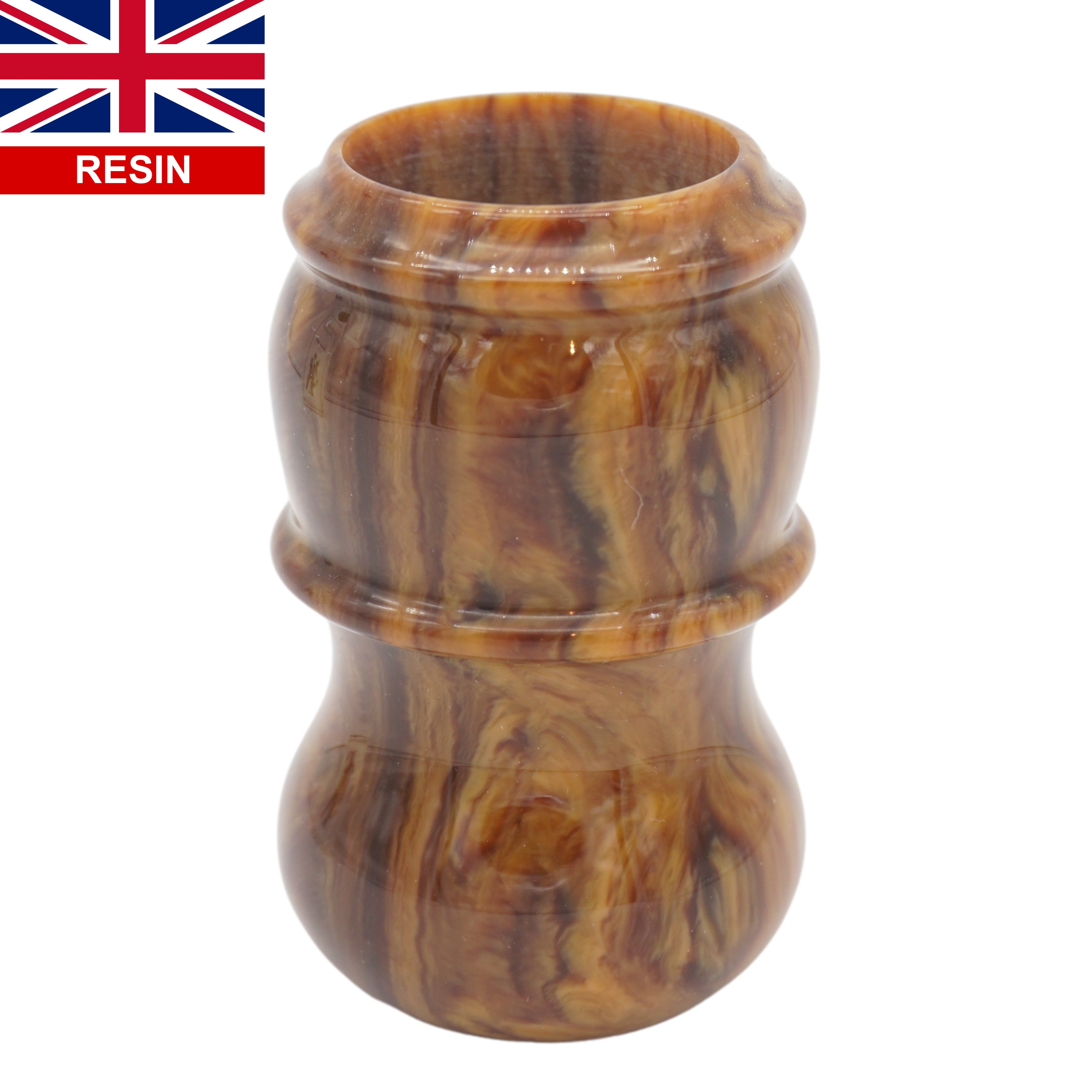 Premium Briar Wood Handcrafted Shaving Brush Handle - Fits 24mm & 26mm Knots - Perfect for Wet Shaving & Grooming Gifts for Men