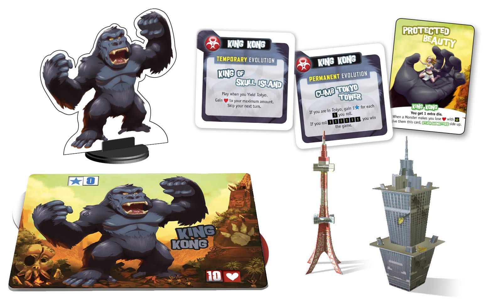 IELLO Monster Pack King Kong Expansion - Strategy Board Game for 2-6 Players | 30 Min Playtime | Ages 8+ | Adds King Kong Character | Perfect for Family Game Nights & Strategy Lovers