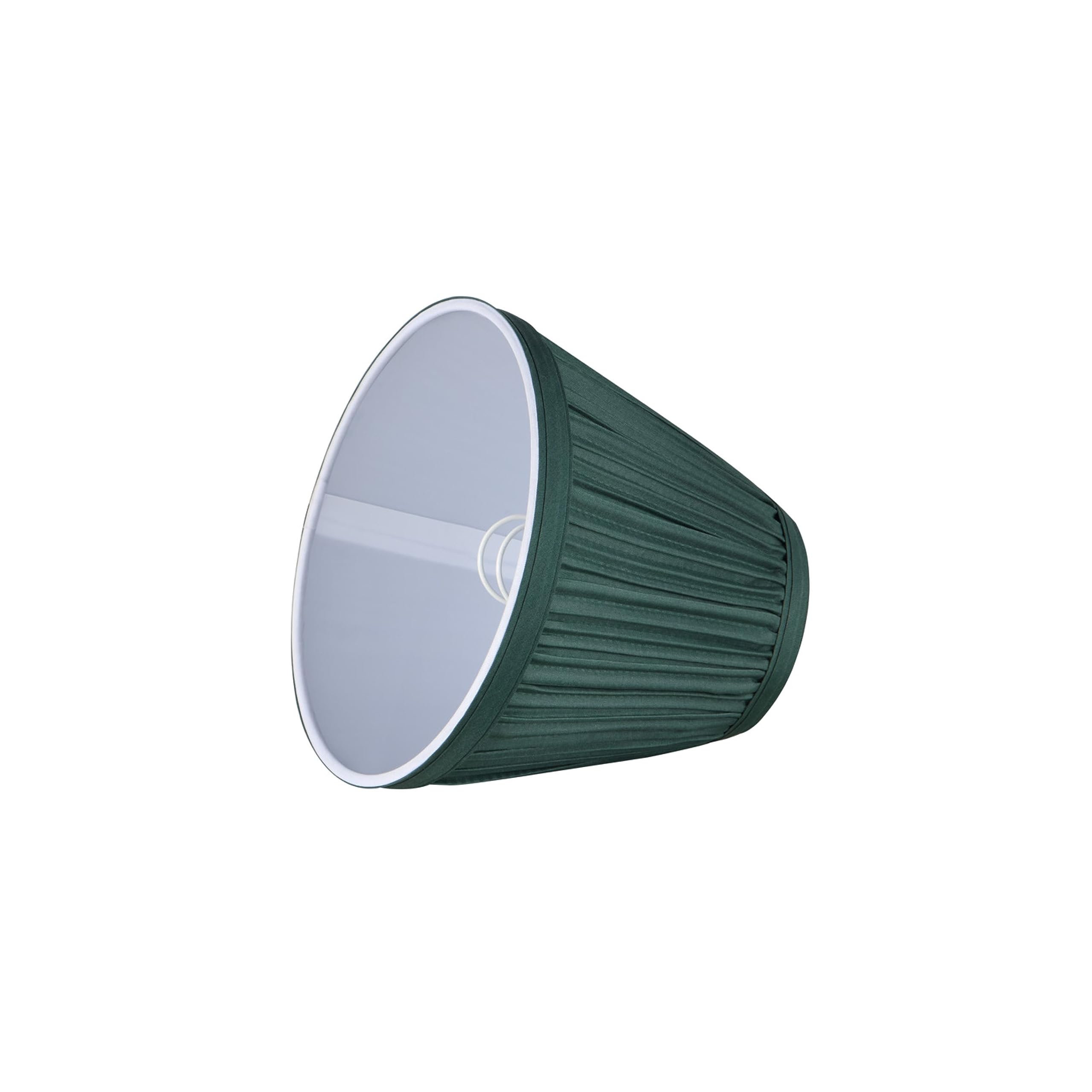 Aspen Creative 33123-9 Small Pleated Empire Chandelier Clip-On Lamp Shades - Hunter Green, 3