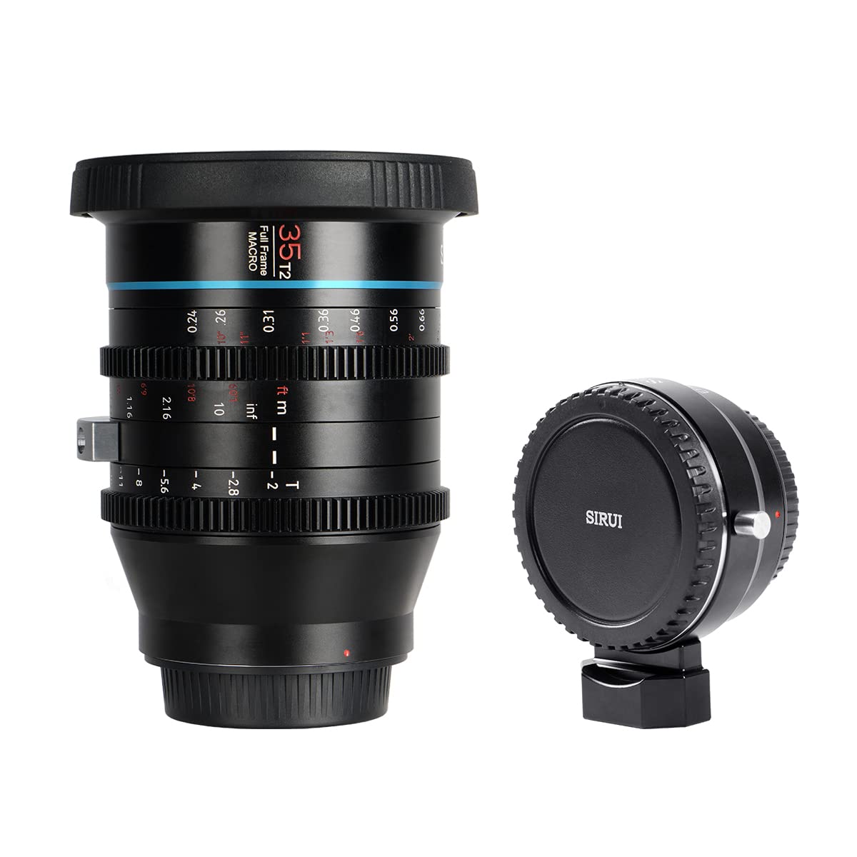 SIRUI 35mm Jupiter Macro T2 Full-Frame Cine Prime Lens for Sony E-Mount Cameras FX-3 FX-6 FX-9 A7S III - EF to E-Mount Adapter Included - Perfect for Cinematic Videography & Close-Up Photography