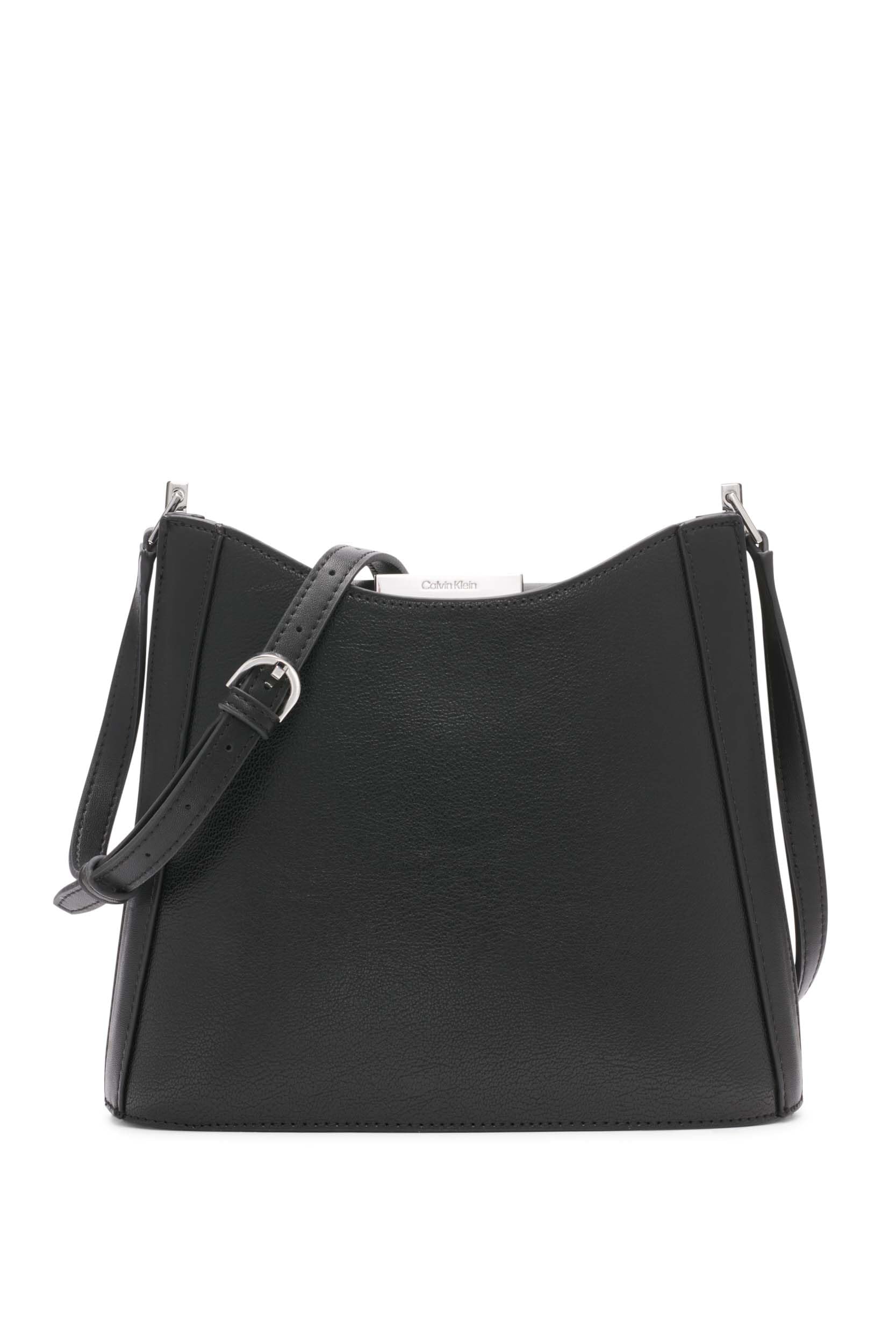 Calvin Klein Wren North/South Crossbody Bag for Women - Stylish Leather Shoulder Purse with Adjustable Strap, Perfect for Work, Travel & Everyday Use