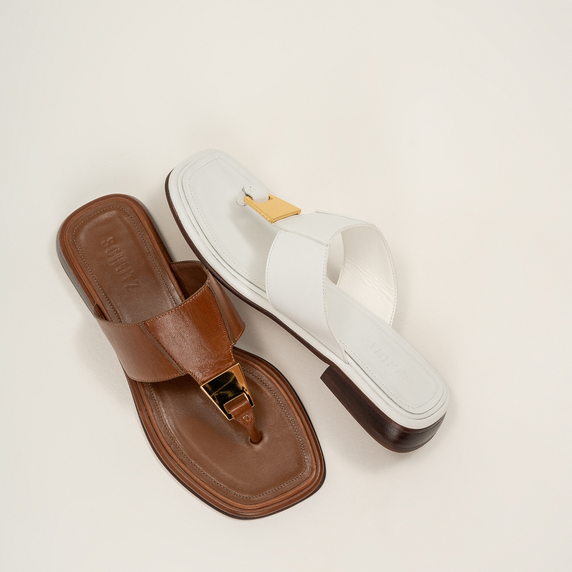 Salma Women's Metallic Leather Flat Sandals - Comfortable & Stylish Summer Casual Shoes for Beach, Vacation & Everyday Wear
