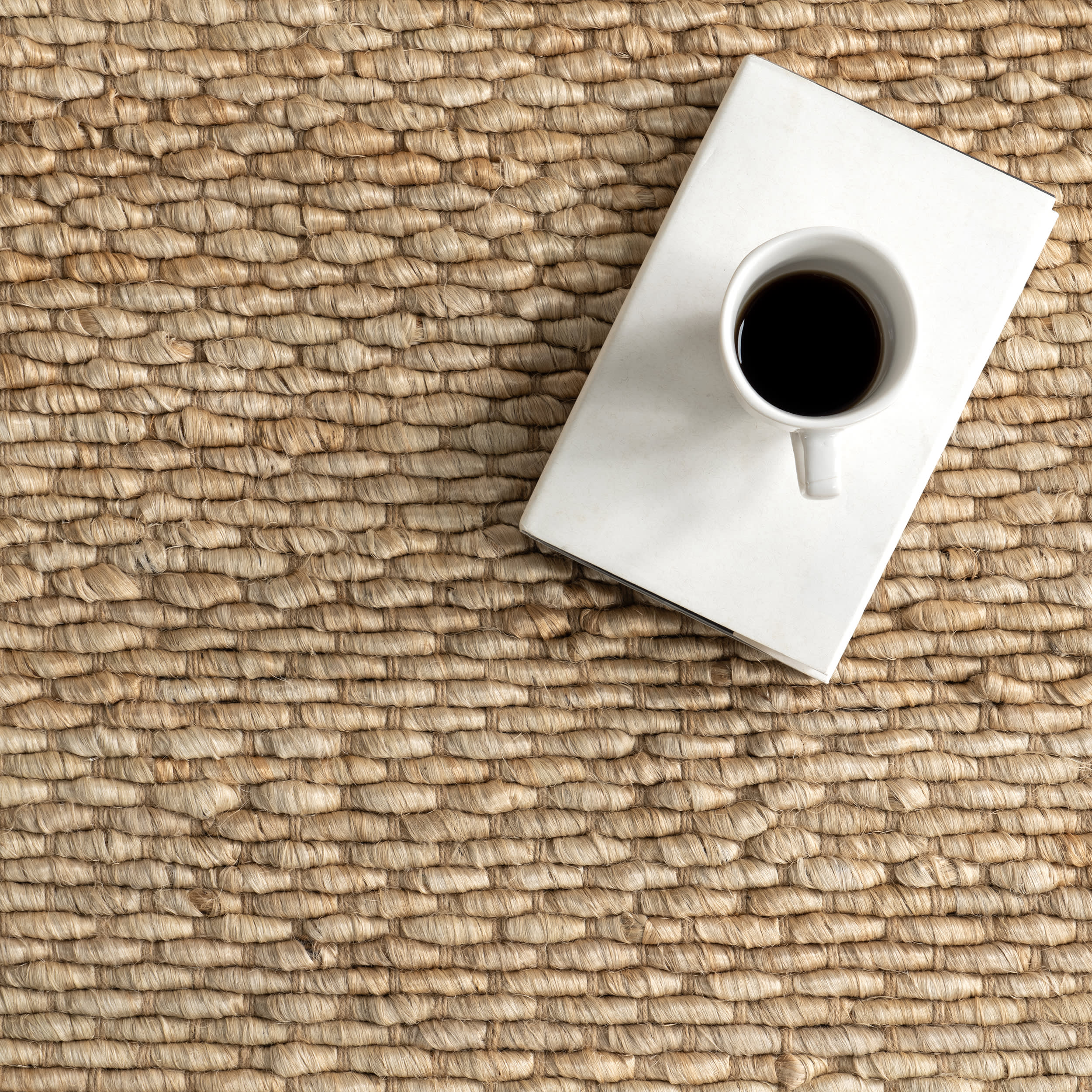 Handwoven Jute Area Rug - Natural Fiber Floor Mat for Living Room, Bedroom & Boho Home Decor | Eco-Friendly & Durable