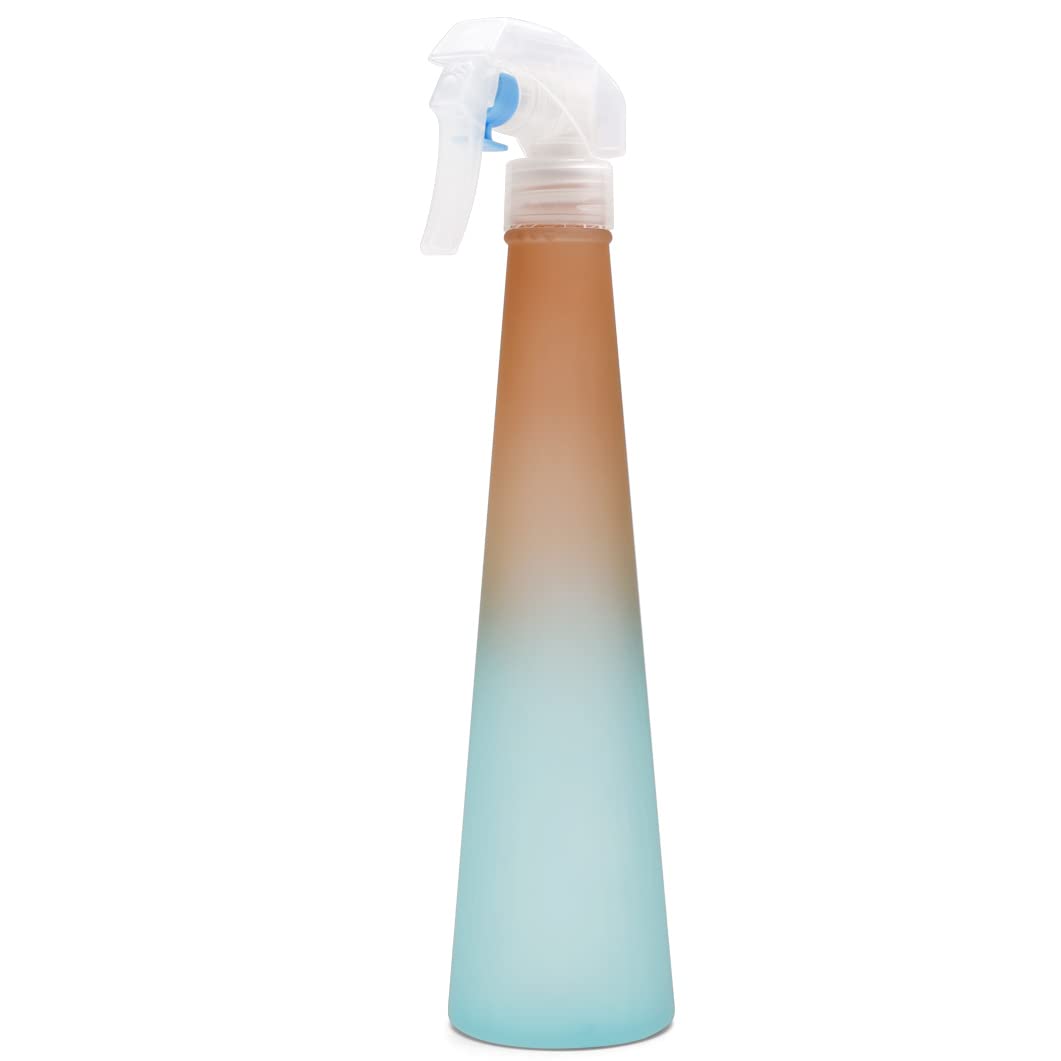 12oz Empty Spray Bottles for Hair & Cleaning Solutions - Refillable Plastic Squirt Bottles with Ultra Fine Mist Nozzle | Perfect for Curly Hair Care, Plant Misting & Household Cleaning