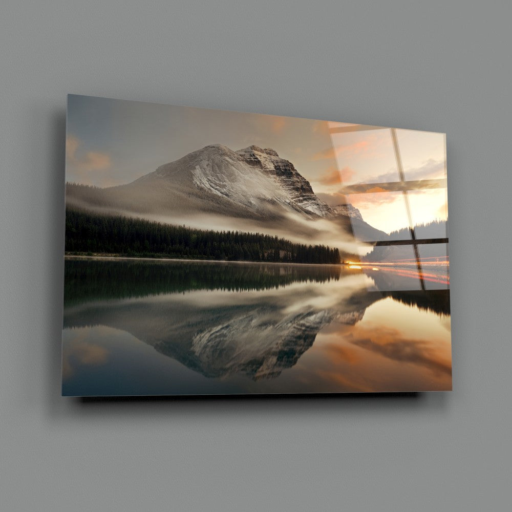 Lake and Mountain Wall Art - Stunning Nature Landscape Canvas Print for Home & Office Decor - Perfect for Living Room, Bedroom, and Workspace