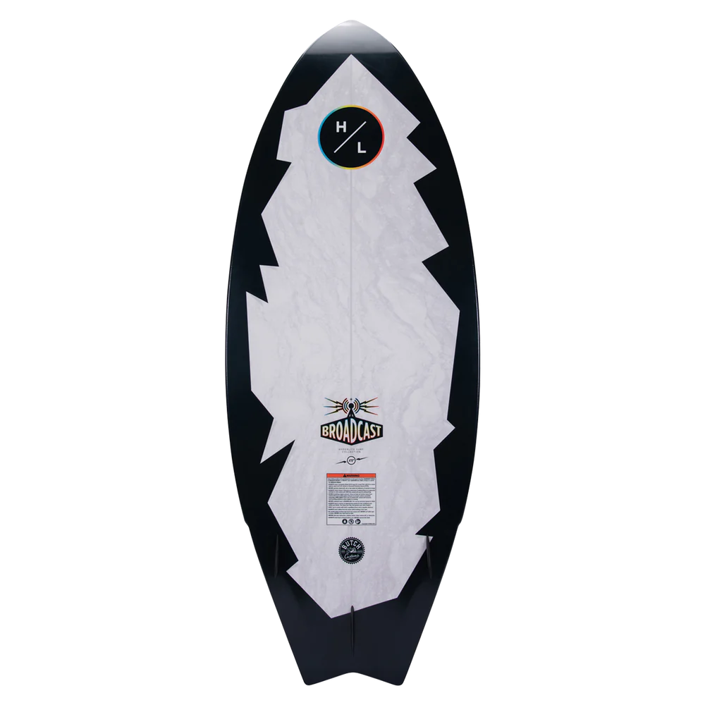 Hyperlite Broadcast Wakesurf Board 2025 - Premium Performance Wakesurf Board for All Skill Levels | Perfect for Lakes, Oceans & Water Sports Enthusiasts