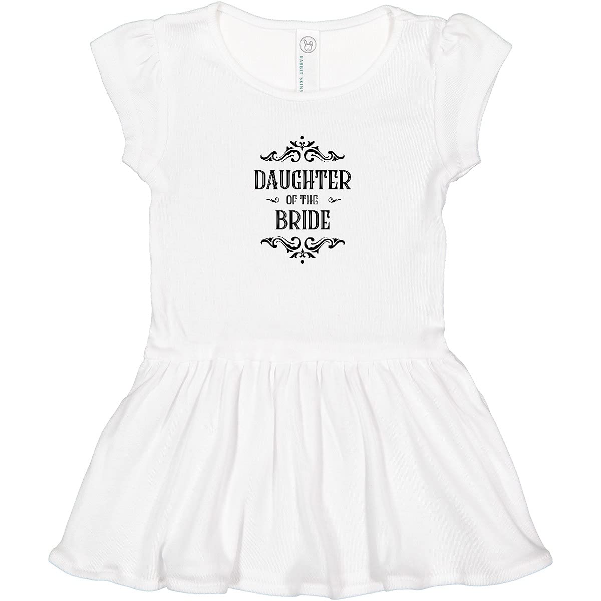 Inktastic Daughter of The Bride Toddler Dress - Cute Flower Girl Outfit for Weddings, Parties & Special Occasions