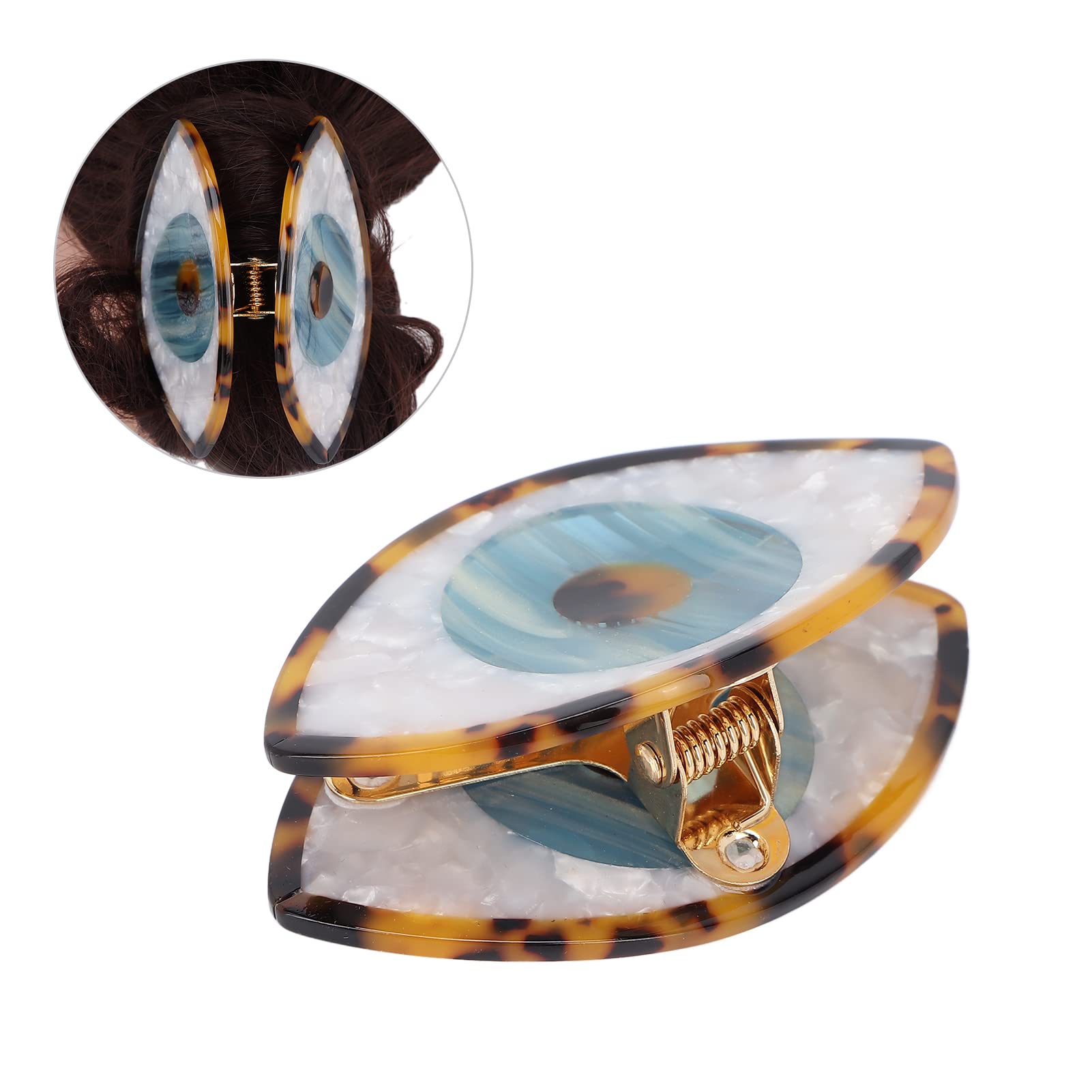 EXCLUZO Small Hair Claw Clips for Women - Strong Grip Tortoiseshell Hair Clamps for Tight Hold - Durable Hair Accessories for Girls & Women - Perfect for Ponytails, Buns & Everyday Hairstyles