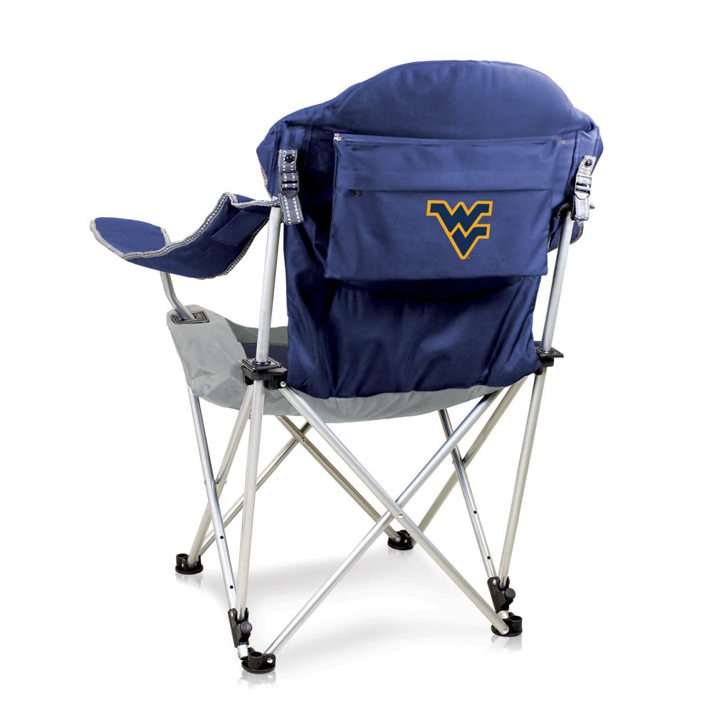 PICNIC TIME NCAA Arkansas Razorbacks Reclining Camping Chair - Portable Folding Beach Chair for Adults with Carry Bag - Perfect for Tailgating, Camping, Beach & Outdoor Events