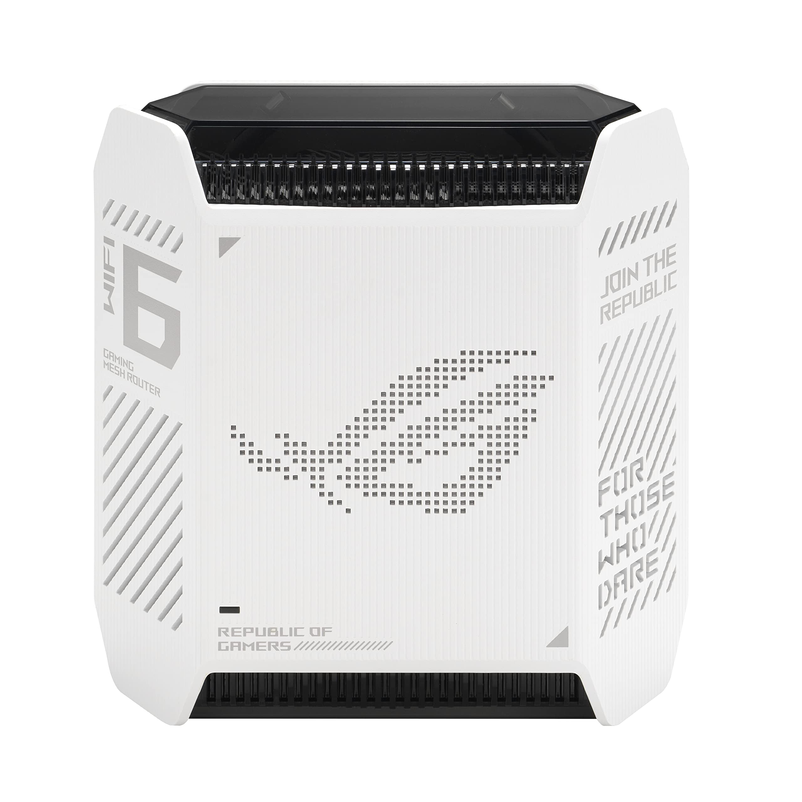 ASUS ROG Rapture GT6 Tri-Band WiFi 6 Mesh System (2-Pack) - 5800 Sq Ft Coverage, Triple-Level Game Acceleration, Smart Antenna, 2.5G Ethernet Port | Home & Gaming Network, Free Internet Security | Perfect for Online Gaming, 4K Streaming & Smart Home Devices - White
