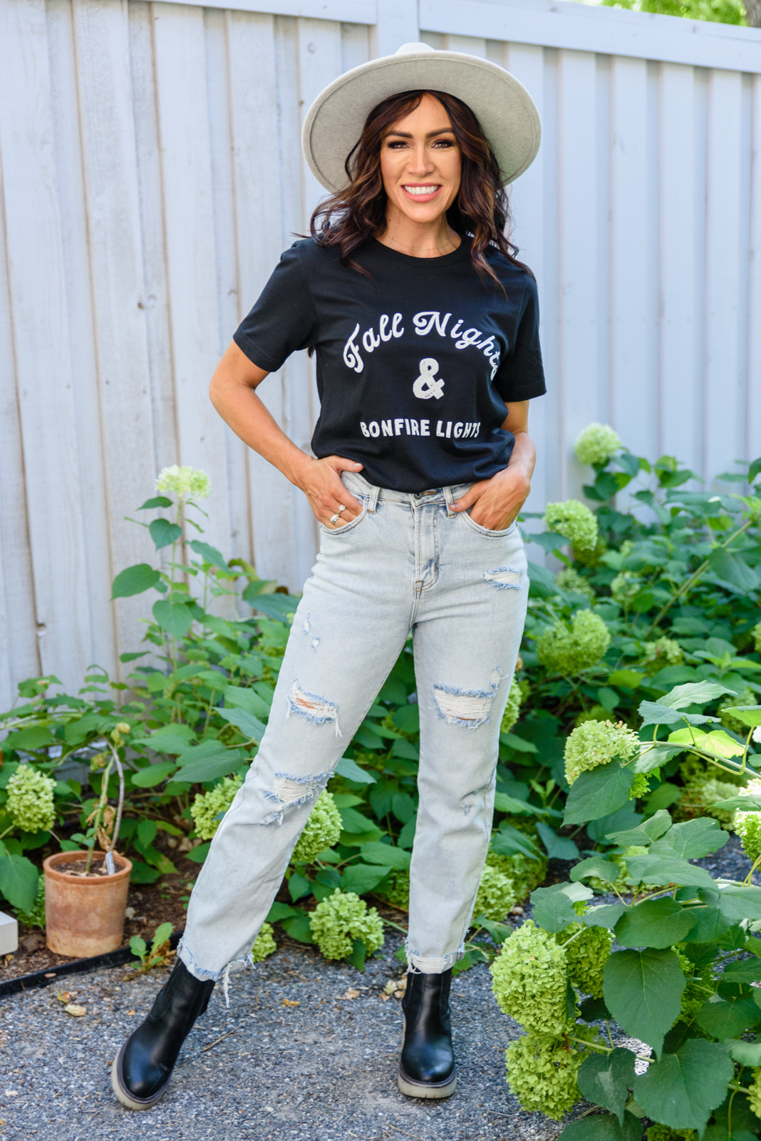 Cozy Fall Nights Graphic T-Shirt for Men & Women | Soft Cotton Vintage Print Tee | Perfect for Autumn Outfits, Halloween Parties & Casual Wear