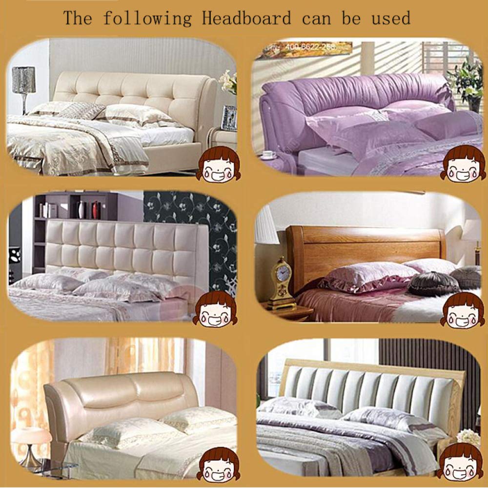 **Ergonomic Bed Backrest Cushion - Reading Pillow with Headboard Cover Protector, Dust-Proof Bedside Pad for Solid Wood Hard Beds, Thickened Anti-Collision Design (150x60cm) - Perfect for Reading, Lounging & Back Support**
