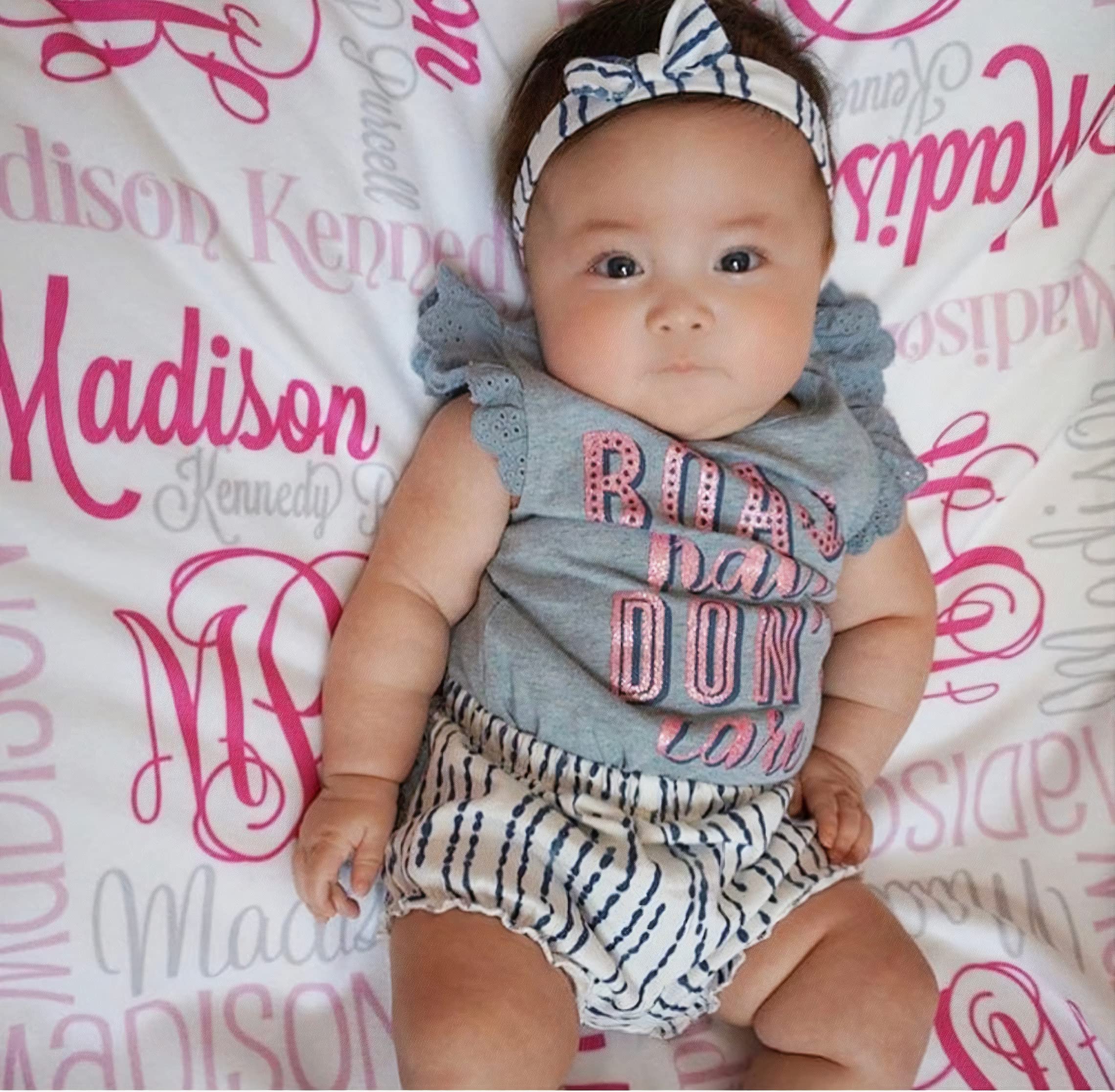 Personalized Baby Blanket with Custom Name - Best Friend Quotes for Boys & Girls - Unique Gift for Daughter from Mom & Dad - Perfect for Nursery, Christening, and Birthday Presents