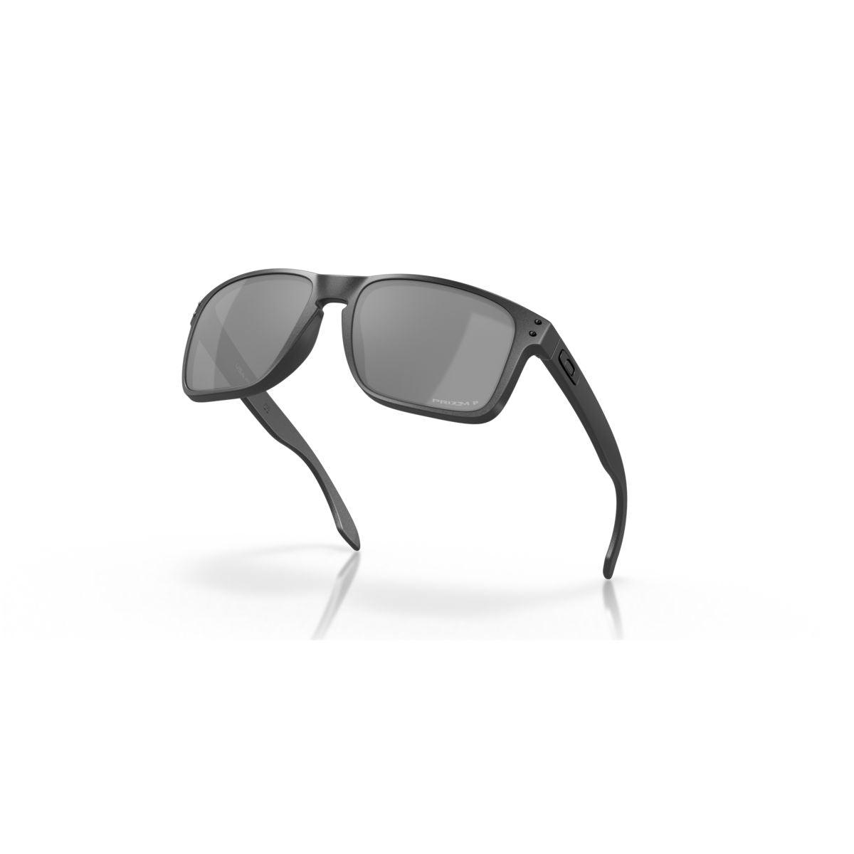 Oakley Holbrook XL Sunglasses - Steel Frame with Prizm Black Polarized Lenses (Model 0OO9417 941730) | UV Protection for Outdoor Sports & Driving
