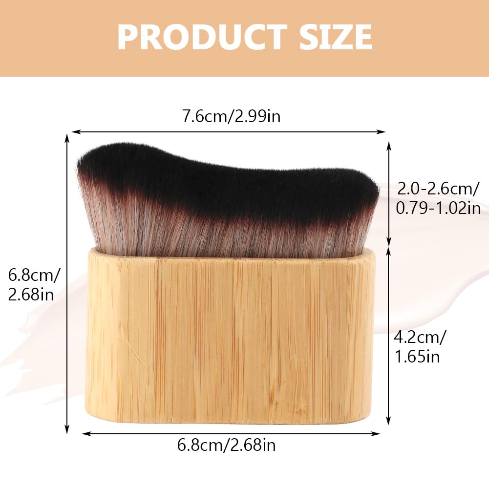 Professional Kabuki Tanning Brush - Self Tan Brush for Body & Face, Soft Bristles with Sturdy Handle - Perfect for Fake Tan Application, Body Makeup Blending & Streak-Free Tanning | Ideal for Salon, Home Use & Travel Beauty Routine
