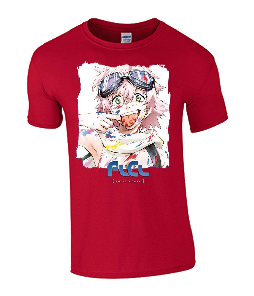 FLCL Anime Unisex T-Shirt - Cool Japanese Cartoon Graphic Tee for Men & Women - Perfect for Cosplay, Conventions, and Casual Wear