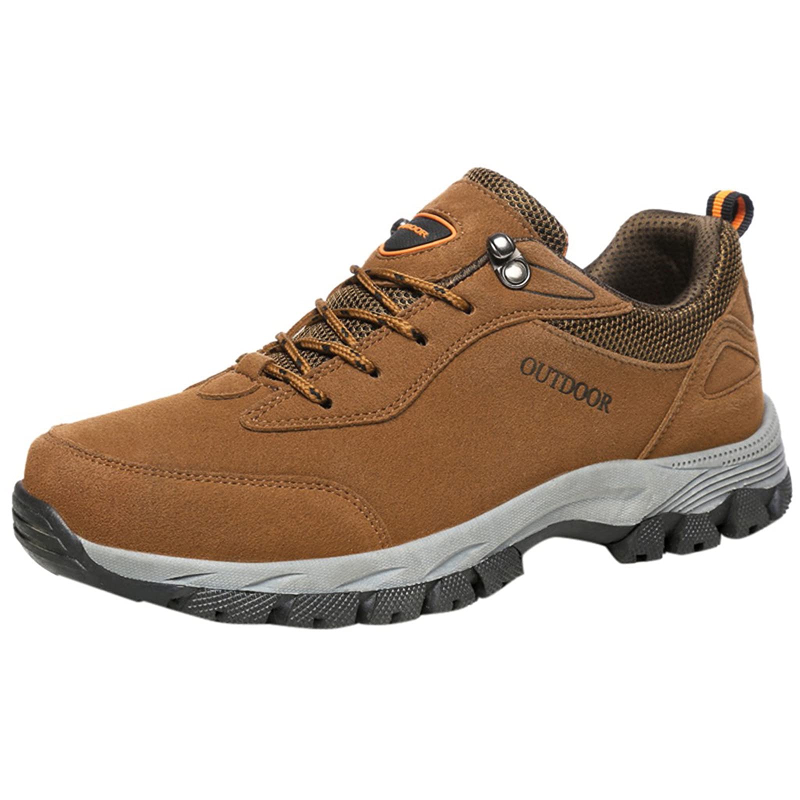 FlekmanArt Men's Waterproof Hiking Boots - Lightweight Outdoor Walking Shoes with Anti-Slip Sole & Ankle Support - Durable for Trail Running, Camping & Mountain Climbing