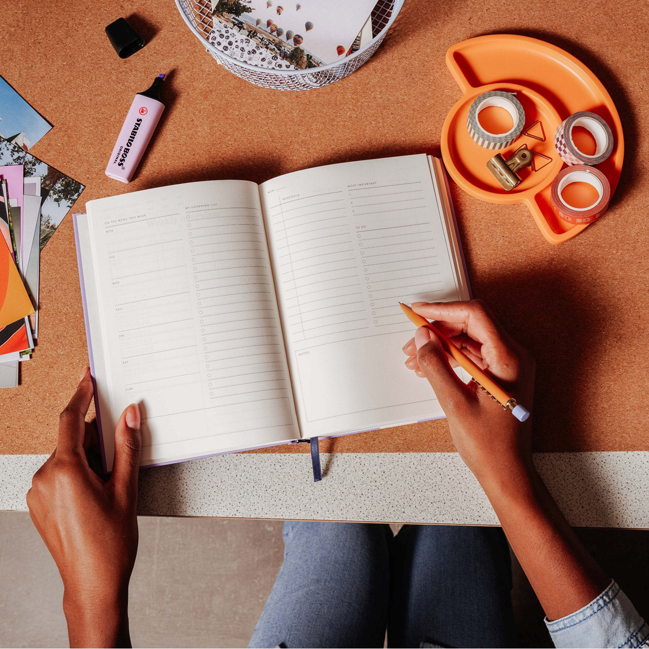Wonder Daily Planner A5 - Premium Undated Planner for Productivity & Goal Setting | Perfect for Work, School & Personal Organization | Stylish & Functional Planner for Daily Tasks, Notes & Scheduling