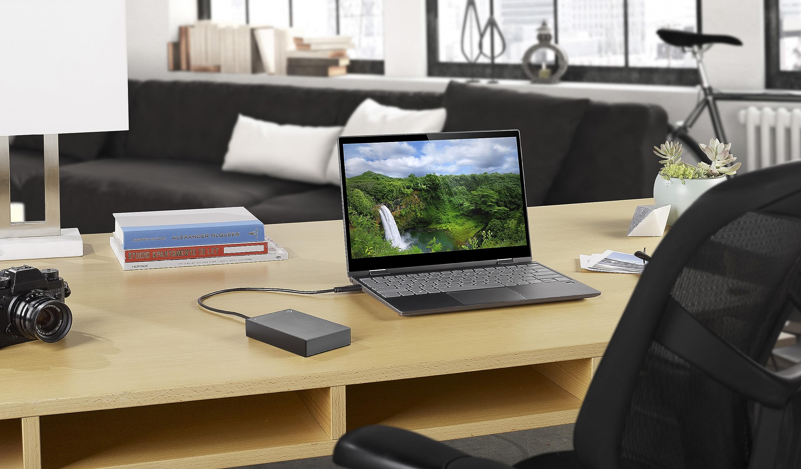 Seagate One Touch 5TB Portable External Hard Drive for PC, Mac, Laptop - USB 3.0 Storage, Space Gray | Includes 1 Year Mylio Create & 4 Months Adobe CC Photography | Perfect for Backup, Photo Storage, Gaming & Work Files (STKB5000405)