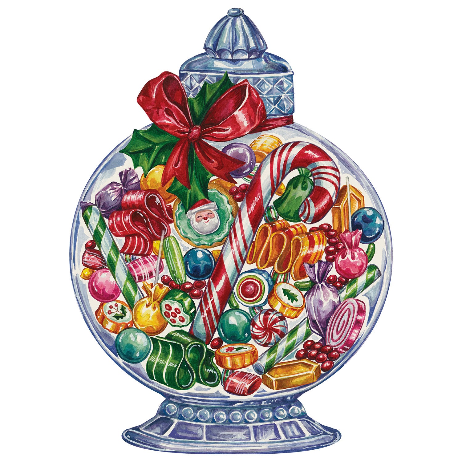 Custom Die-Cut Candy Jar Placemat - Non-Slip Table Protector for Parties, Holidays & Home Decor - Perfect for Halloween, Christmas & Birthday Celebrations