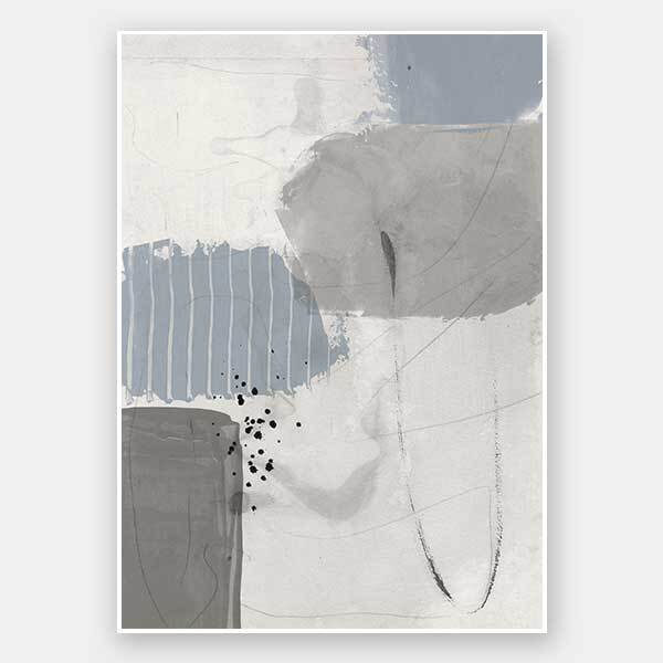 Concrete Decision II Unframed Art Print - Modern Abstract Wall Decor for Living Room, Office & Bedroom - Premium Canvas Painting for Home & Office Decoration