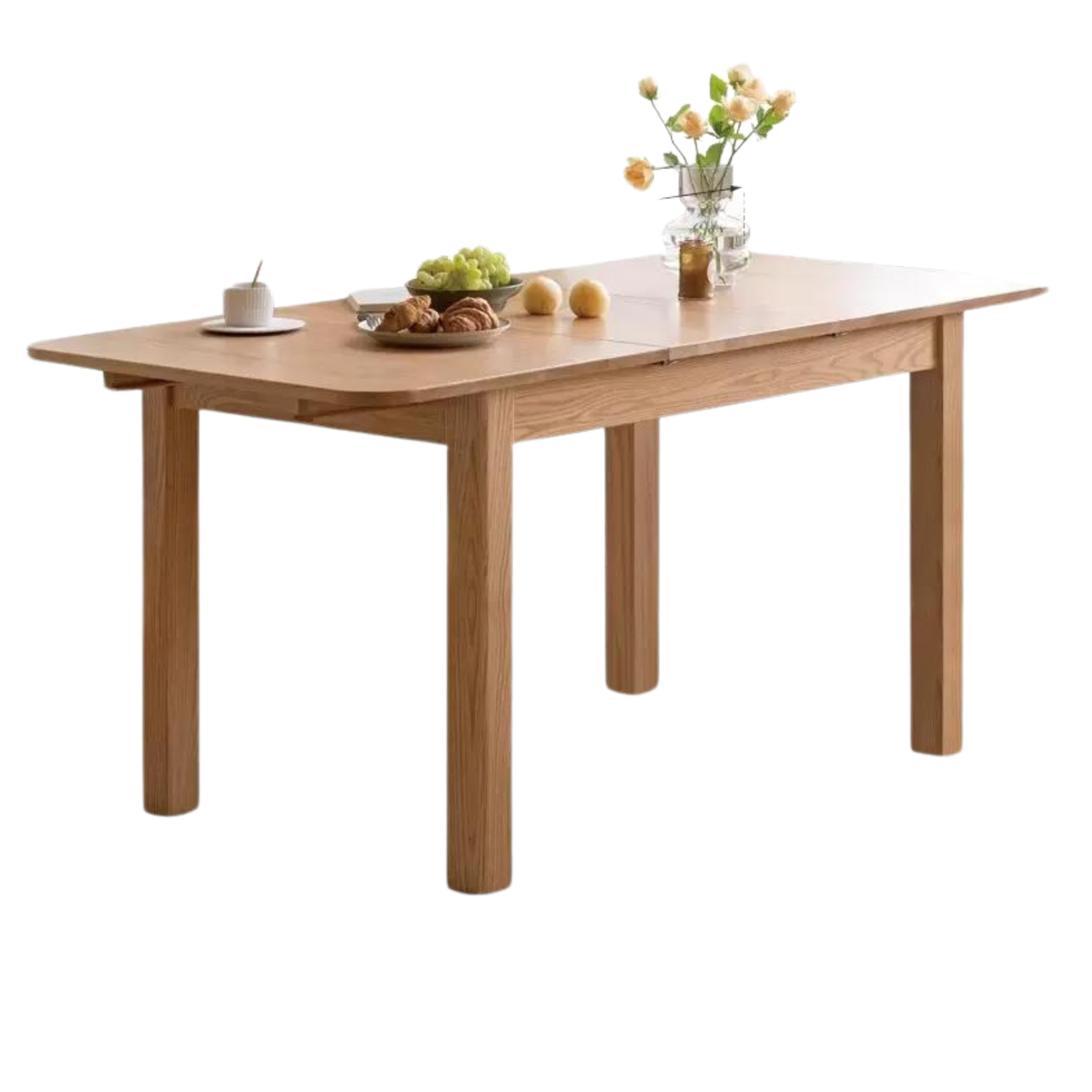 47.2-63x31.5x29.5 inch / 120-160x80x75 сm / Natural Wood Color / Dining table