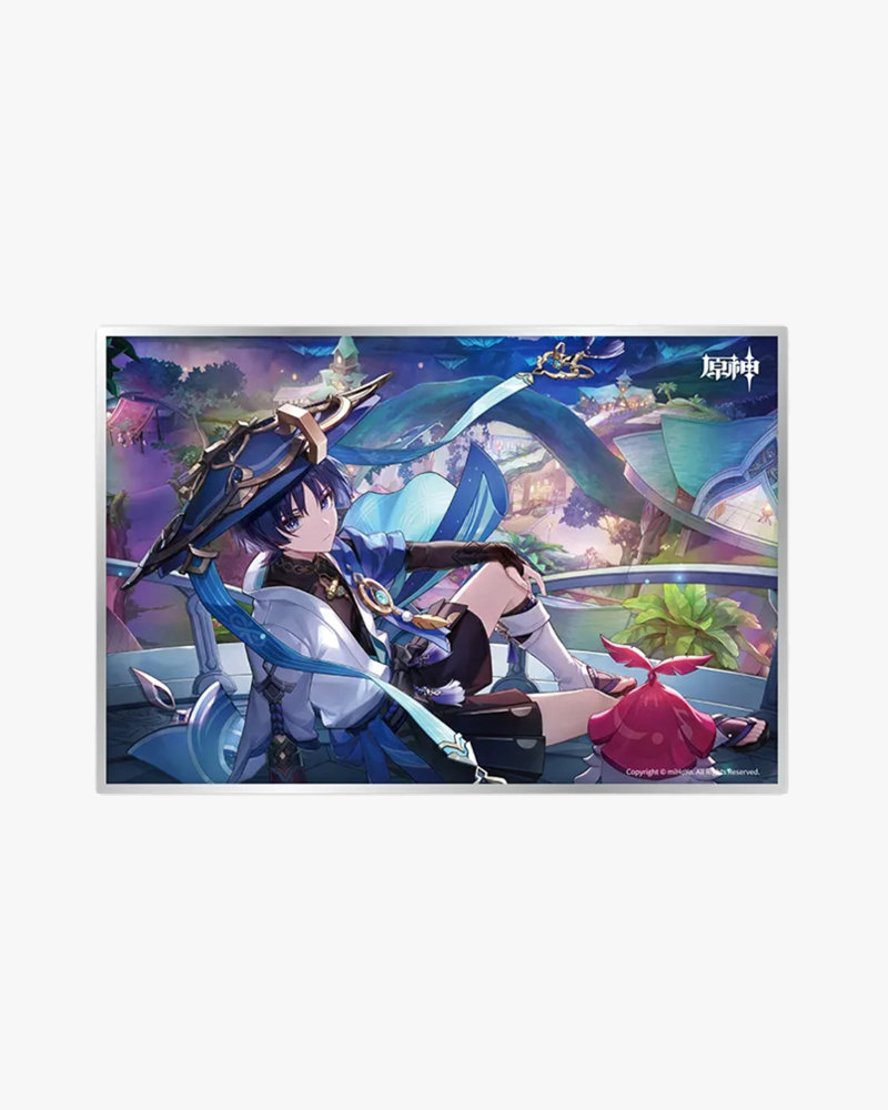 Genshin Impact© Themed Acrylic Shikishi Board - Anime Character Art Display for Home, Office & Gaming Room Decor