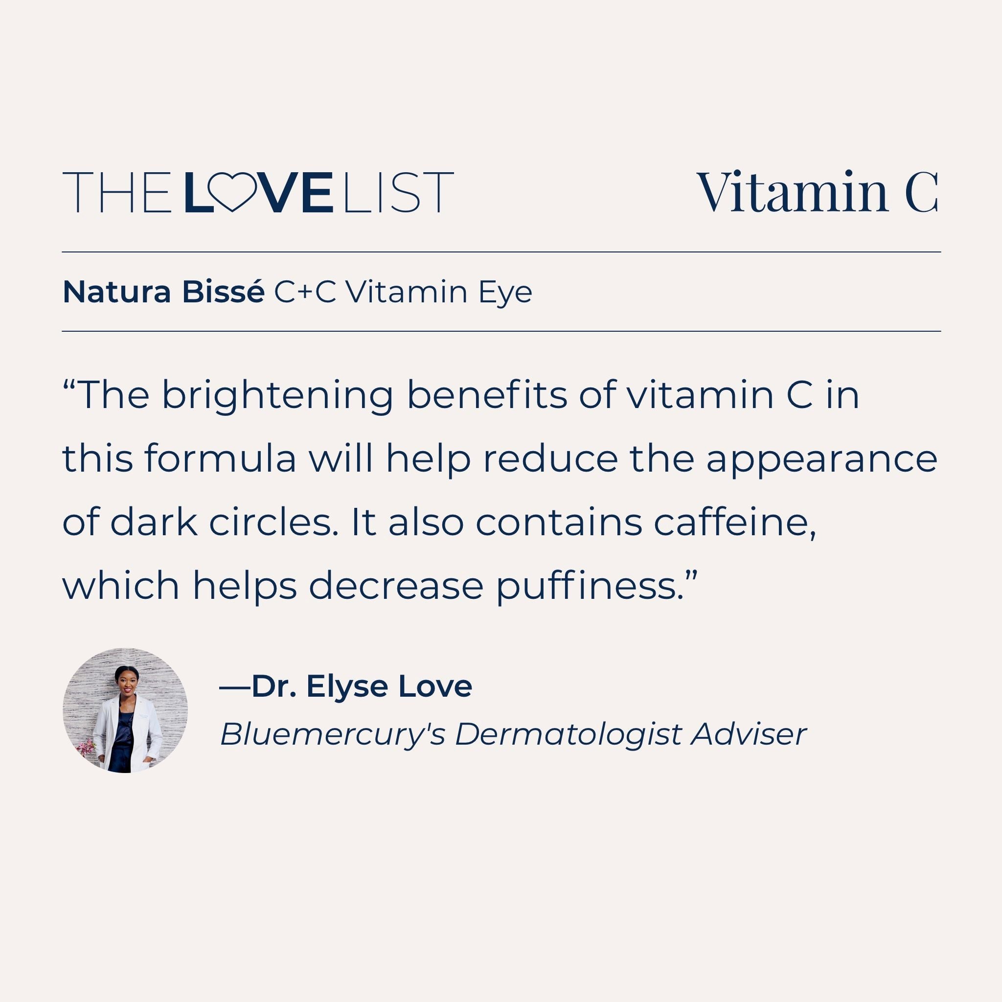 Natura Bisse C C Vitamin Eye Cream - Brightening & Anti-Aging Eye Treatment with Vitamin C for Dark Circles & Puffiness | Perfect for Morning & Night Skincare Routine