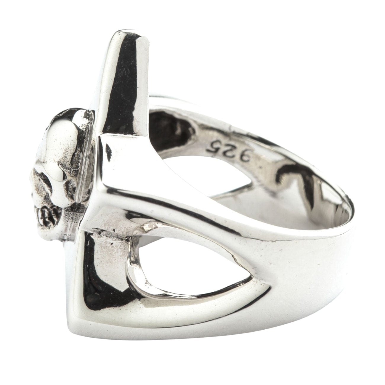 Gothic Star Skull Sterling Silver Ring for Men & Women - Punk Rock Jewelry, Edgy Fashion Accessory for Halloween, Parties & Everyday Wear
