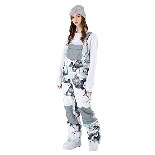 **YEEFINE Insulated Waterproof Ski Bib Pants for Women & Men - Winter Snowboarding Overalls, Warm & Durable for Skiing, Snowboarding & Outdoor Activities**