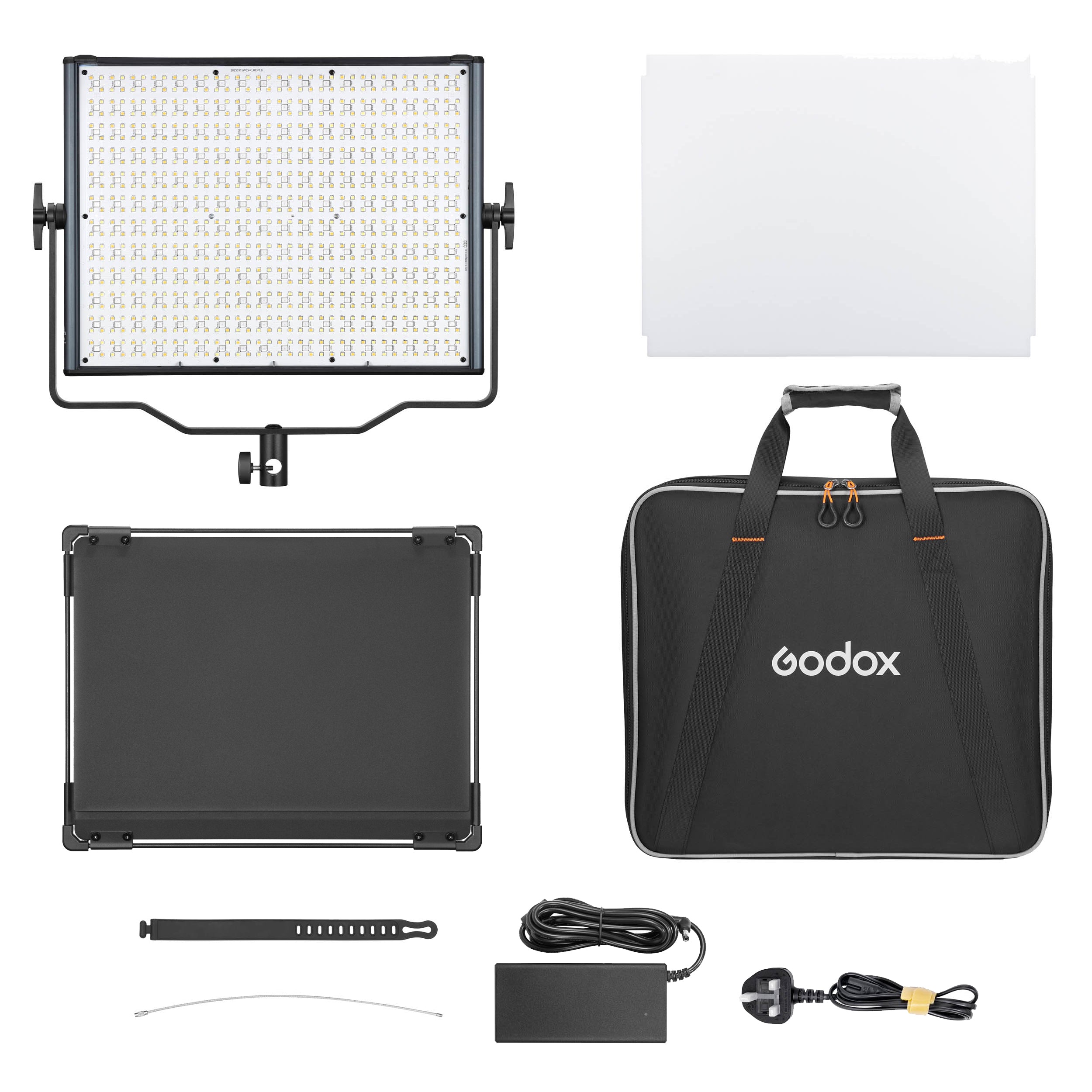 GODOX LDX100R RGBWW LED Panel Light with Barndoor - Professional Studio Lighting for Photography, Videography & YouTube Videos