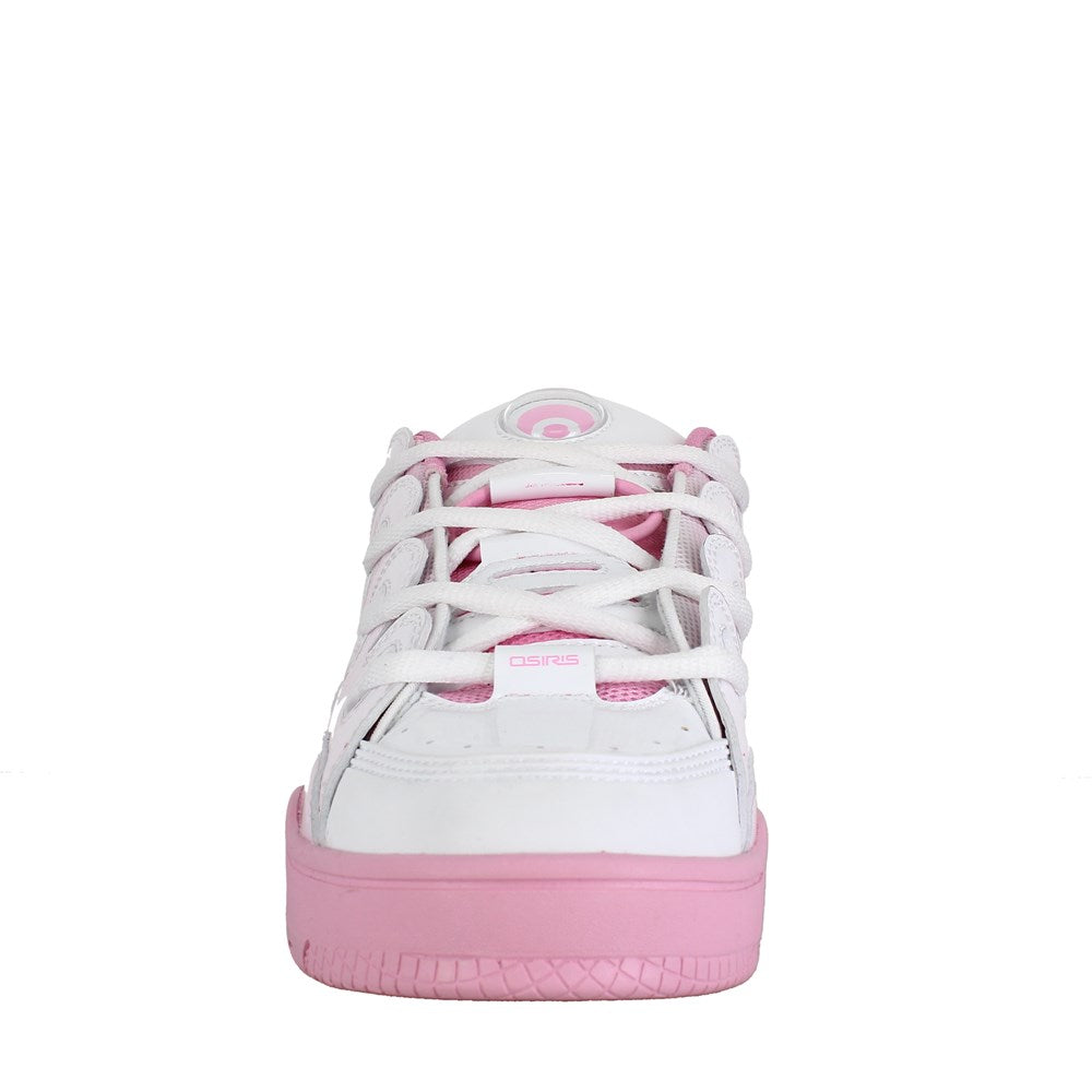 Osiris D3 OG Skate Shoes for Men & Women - Pink, White & Fade Colorway - Retro Sneakers for Streetwear & Skateboarding