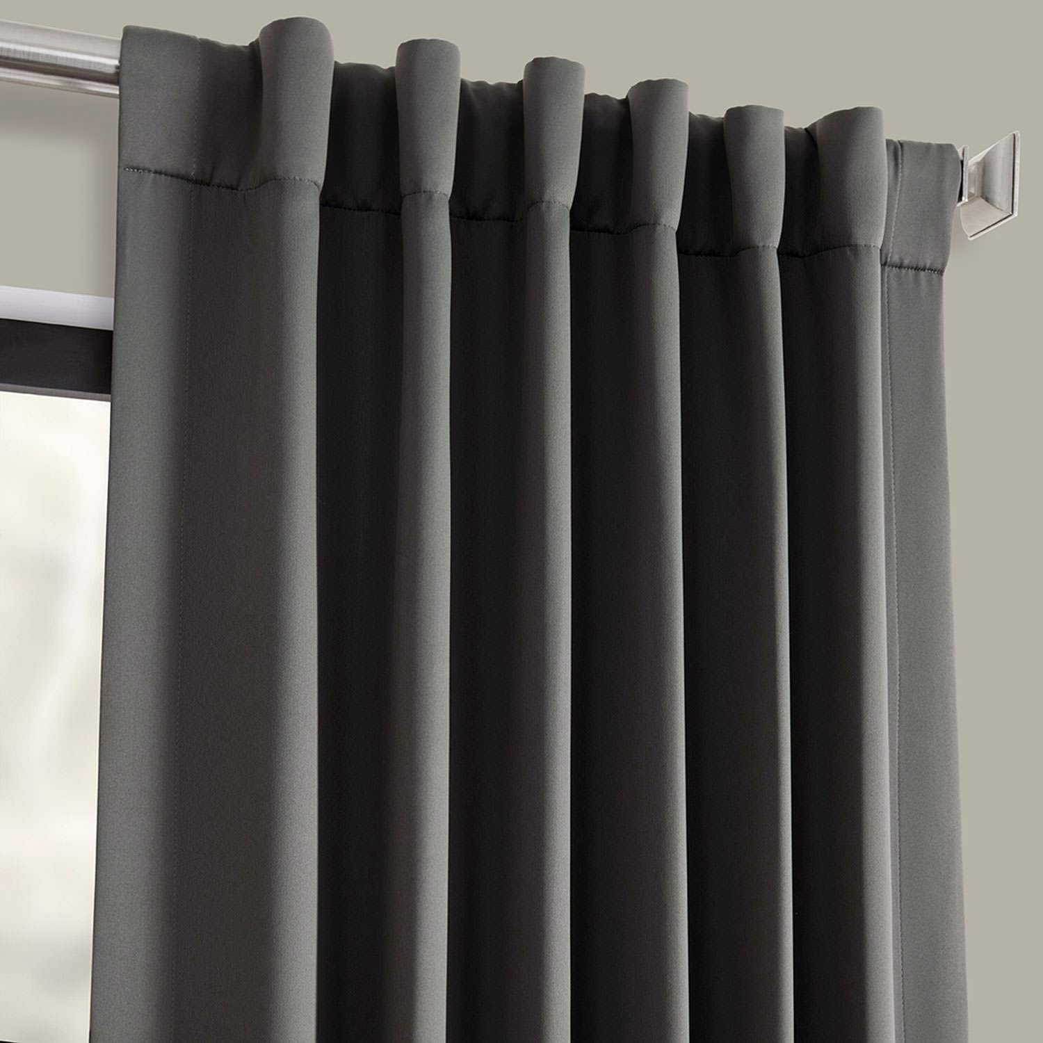 Room Darkening Curtains 96 Inches Long - Blackout Drapes for Bedroom & Living Room (1 Panel, 50x96, Anthracite Grey) - Perfect for Light Control, Privacy & Home Decor