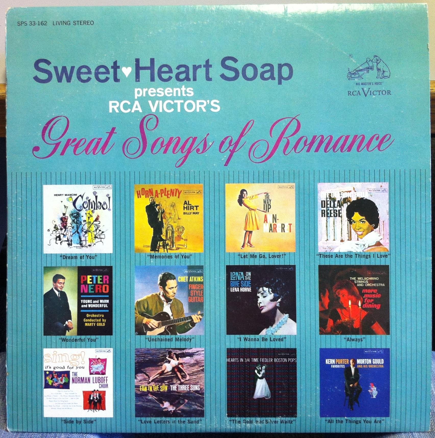 Sweetheart Soap Promo - Great Songs of Romance Vinyl Record | Classic Love Songs for Valentine's Day, Anniversaries & Romantic Evenings
