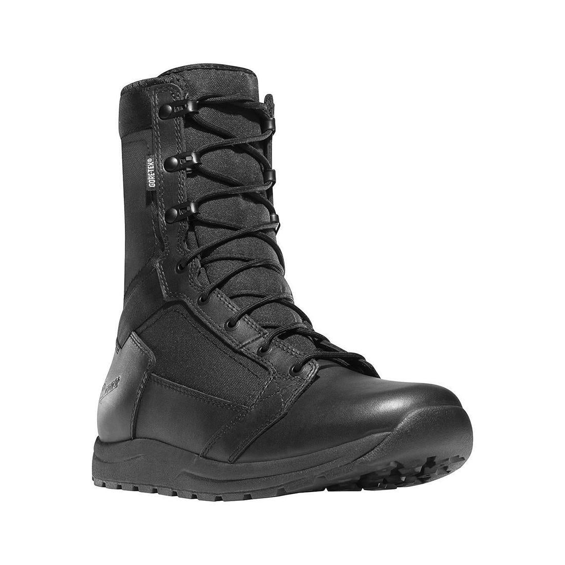 Tachyon 8 Hot Tactical Boots - Black Polishable Military & Work Boots for Outdoor Hiking, Construction & Tactical Operations