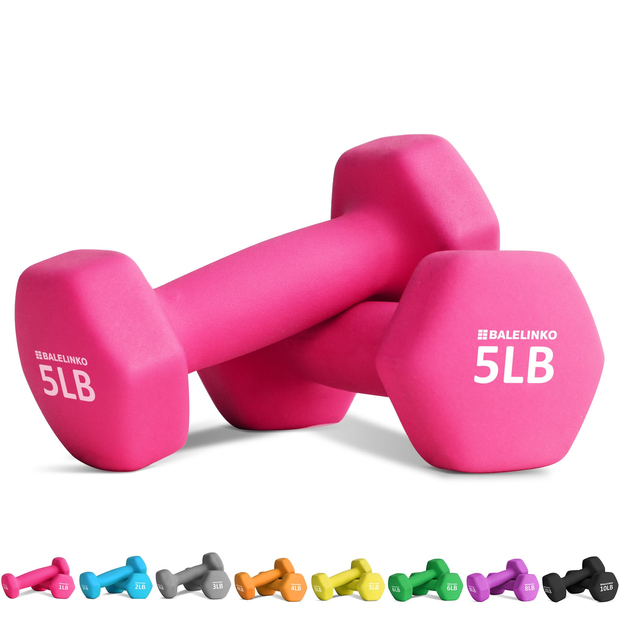 Balelinko Home Gym Equipment Set for Strength Training, Weight Loss, Pilates & Yoga - Adjustable Weights for Women, Men, Seniors & Youth - Perfect for Home Workouts, Fitness Routines & Small Spaces
