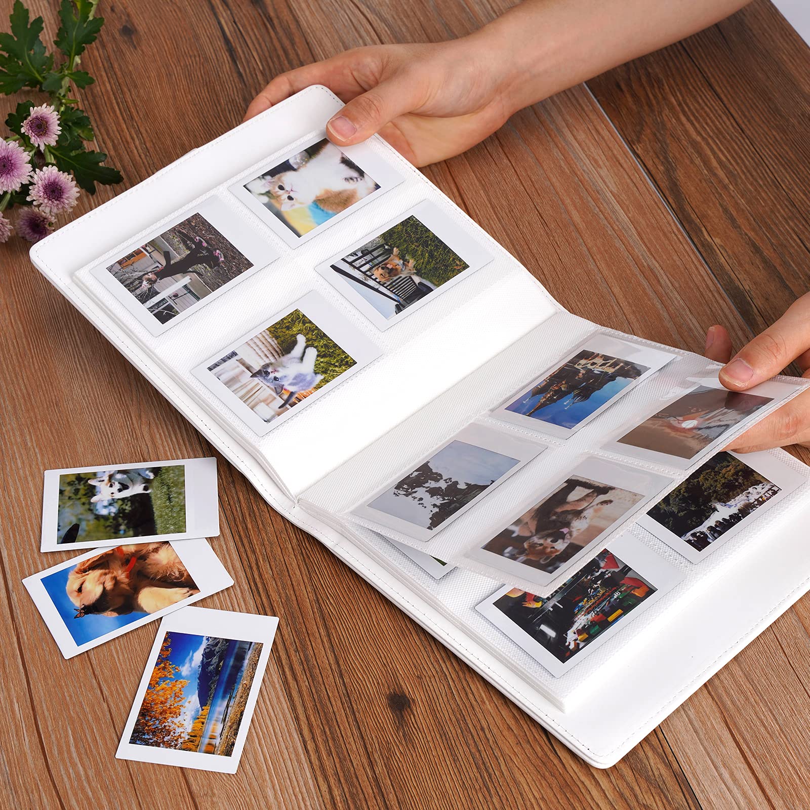 Ruibytree 2 Pack 256 Pockets Mini Photo Album for Instax Mini 12/11/9/99/40 & Polaroid Snap/PIC-300/Z2300/SocialMatic/Zip Instant Printers - Compact Photo Storage for Travel, Parties, Weddings & Scrapbooking