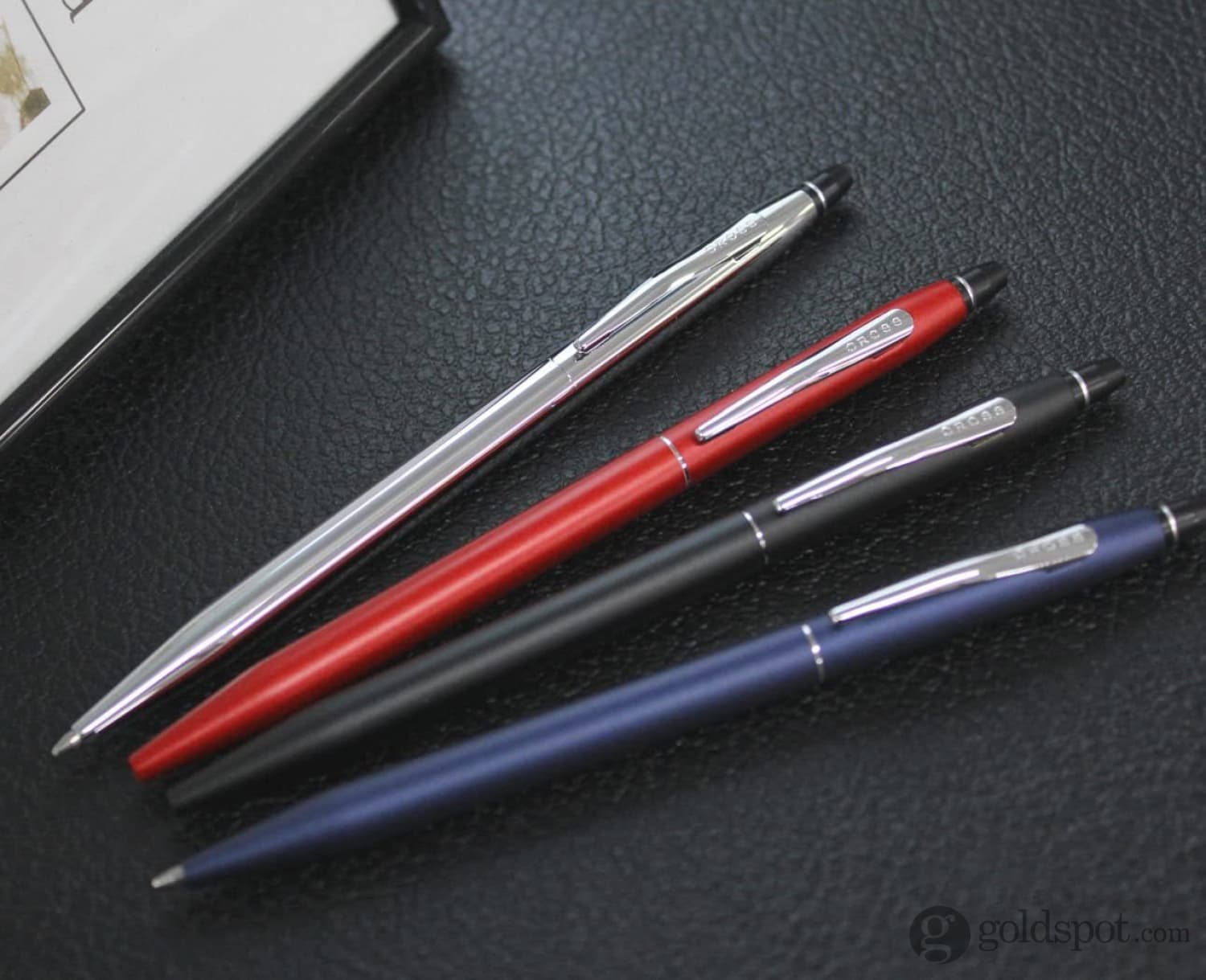 Premium Cross Click Ballpoint Pen - Crimson Lacquer Finish - Smooth Writing for Office, School & Gifting | Elegant Everyday Carry Pen for Professionals & Students