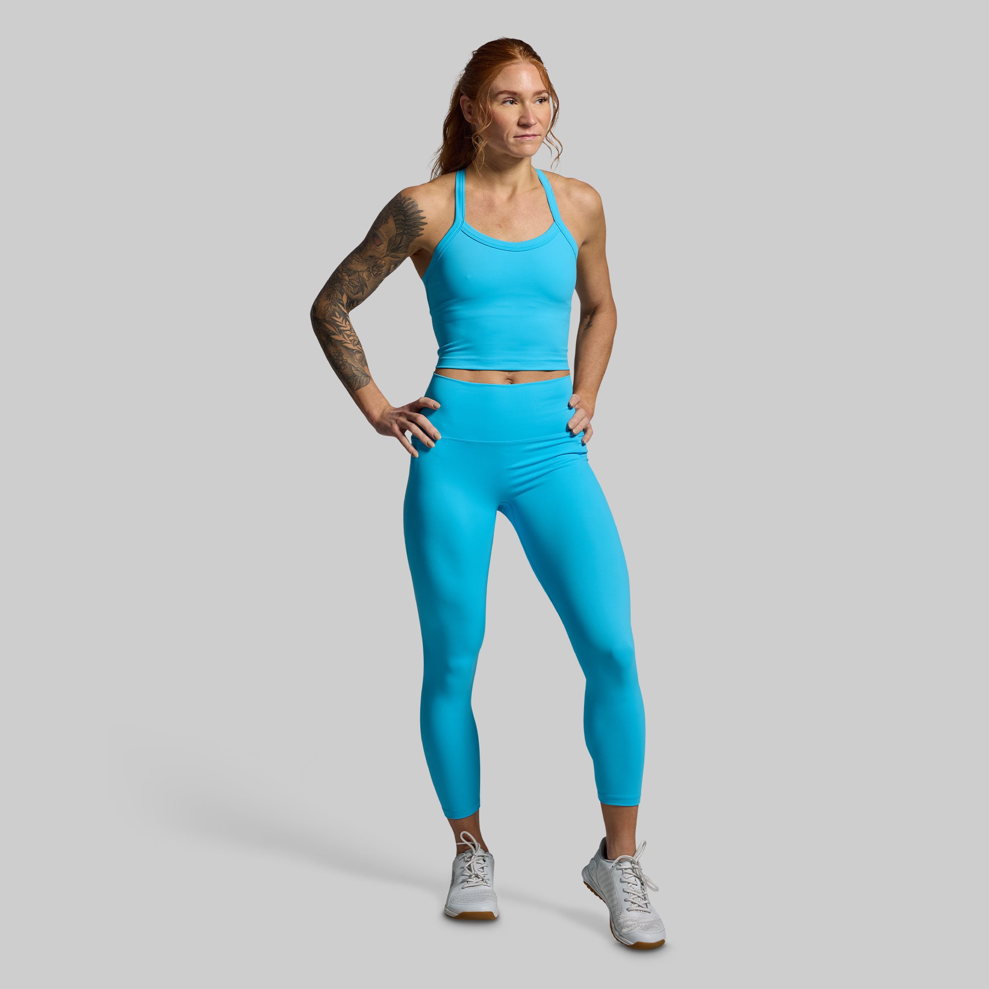 Trendy Aquarius Print Eccentric Leggings for Women - High Waist Yoga Pants for Workout, Running & Casual Wear