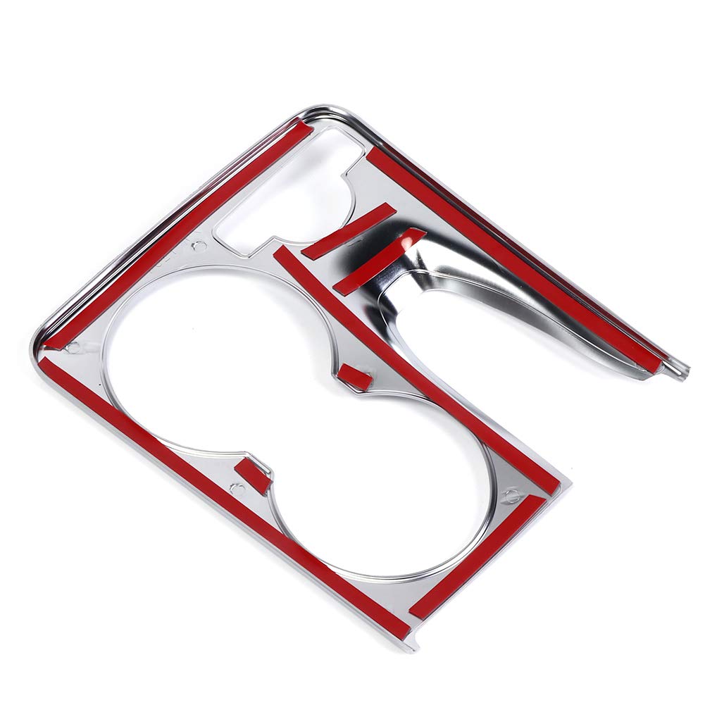 Acouto Chrome Cup Holder Cover for Benz GLK-Class (X204) 2008-2015 - Car Interior Upgrade Accessory for Stylish Protection