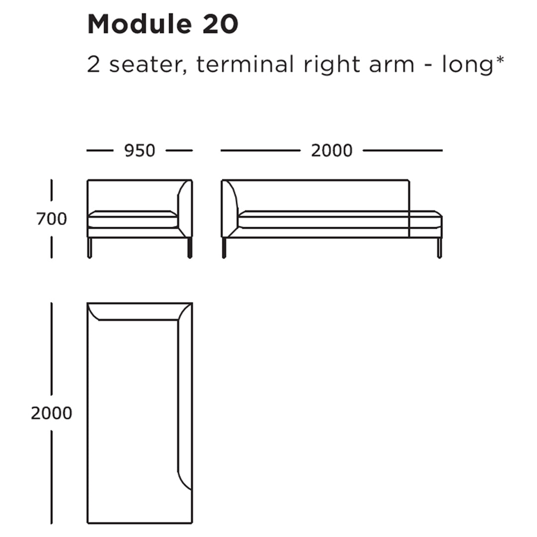 Modular Sofa Set - Blade Sofa with 17 & 23 Modules - Customizable Sectional Couch for Living Room, Lounge & Office Spaces