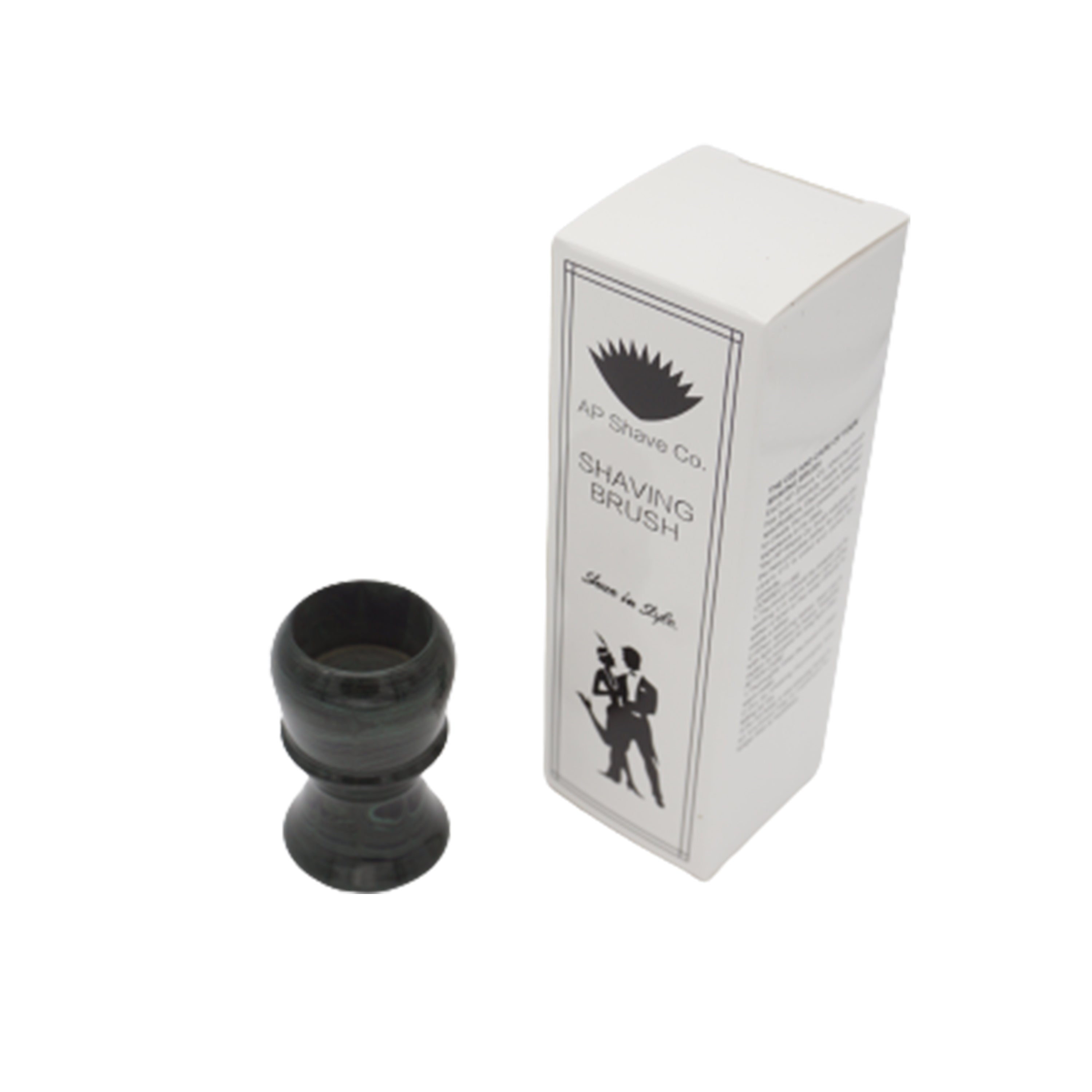 Premium Jaguar Ebonite Handcrafted Shaving Brush Handle - Fits 24mm & 26mm Knots - Perfect for Wet Shaving & Grooming Kits - Luxury Men's Shaving Accessory