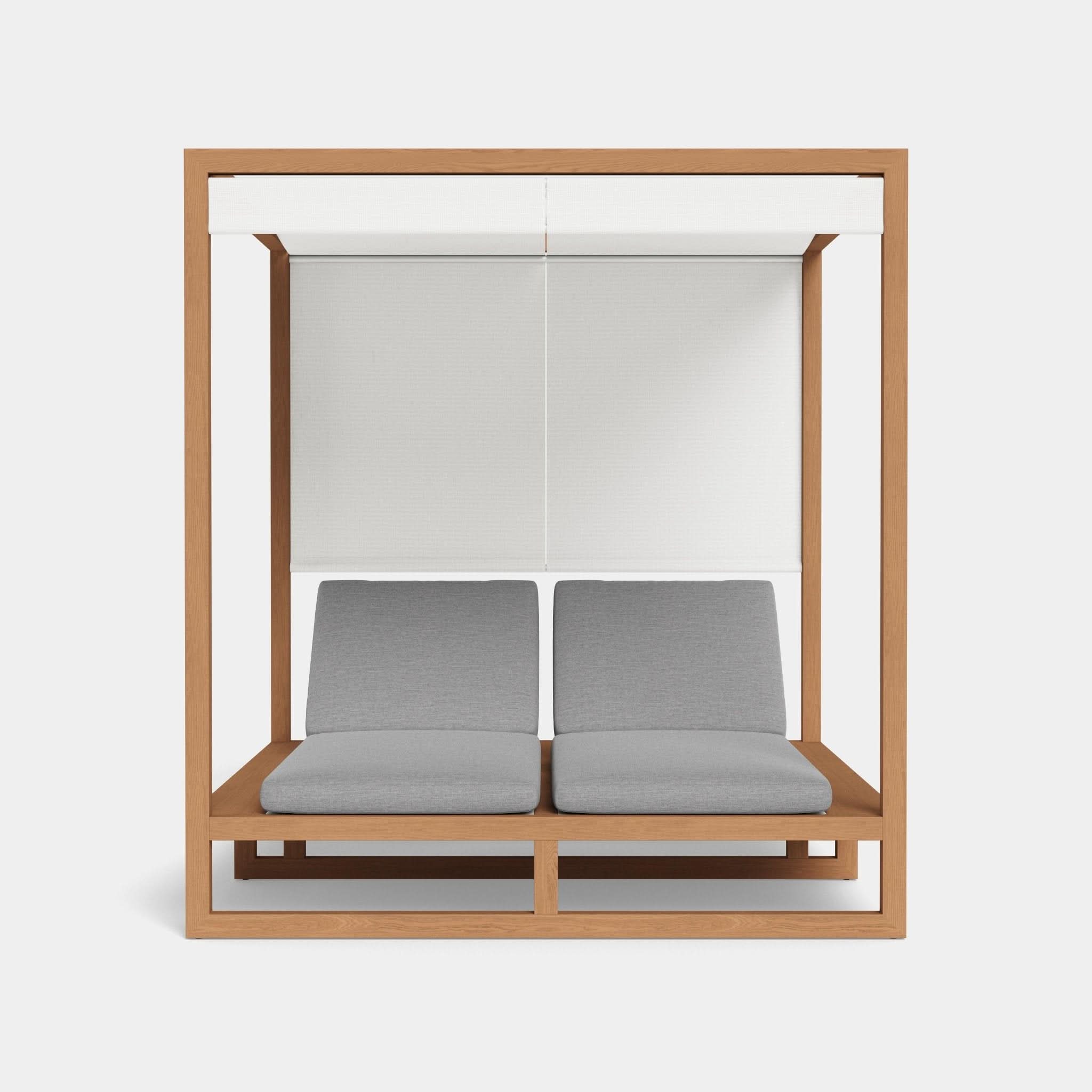 Premium Hayman Teak Batyline Cabana - Durable Outdoor Sunshade for Poolside, Beach & Patio Relaxation