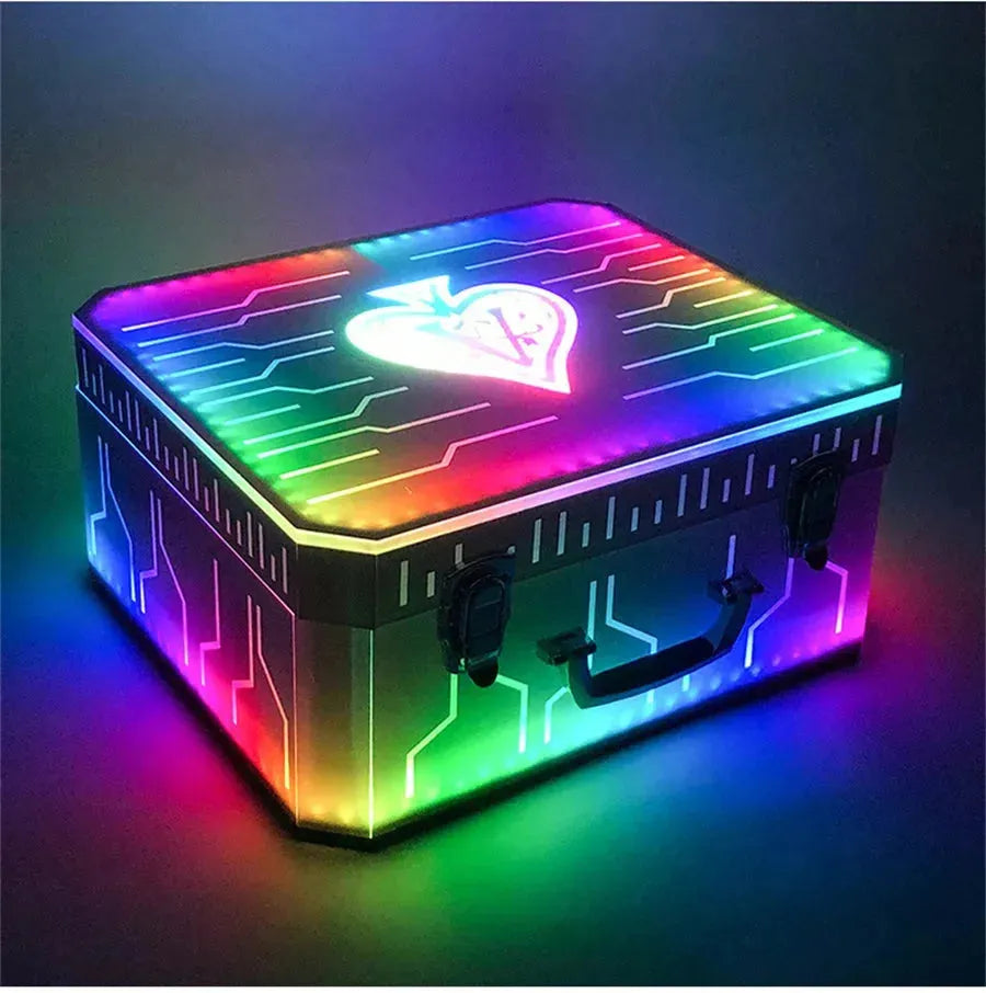 OEM Rechargeable Acrylic Champagne Bottle Display Case - 3/5 Ace of Spades VIP Bottle Holder with RGB Color Changing Lights | Perfect for Nightclubs, Bars, Wedding Receptions & Luxury Gift Presentations