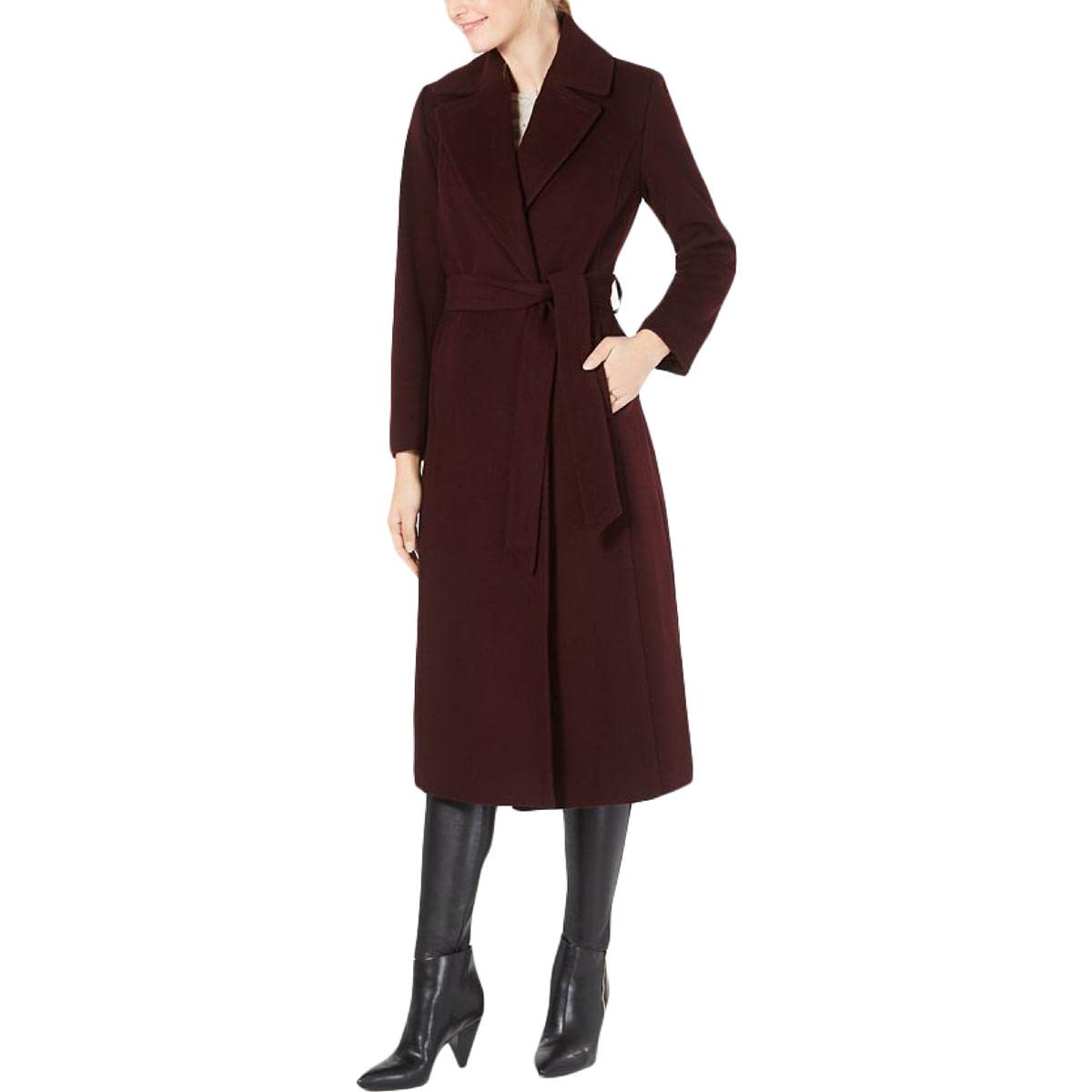 Stylish Belted Maxi Walker Coat for Women - Warm Winter Long Trench Coat with Adjustable Waist - Perfect for Outdoor Walking, Travel & Casual Wear
